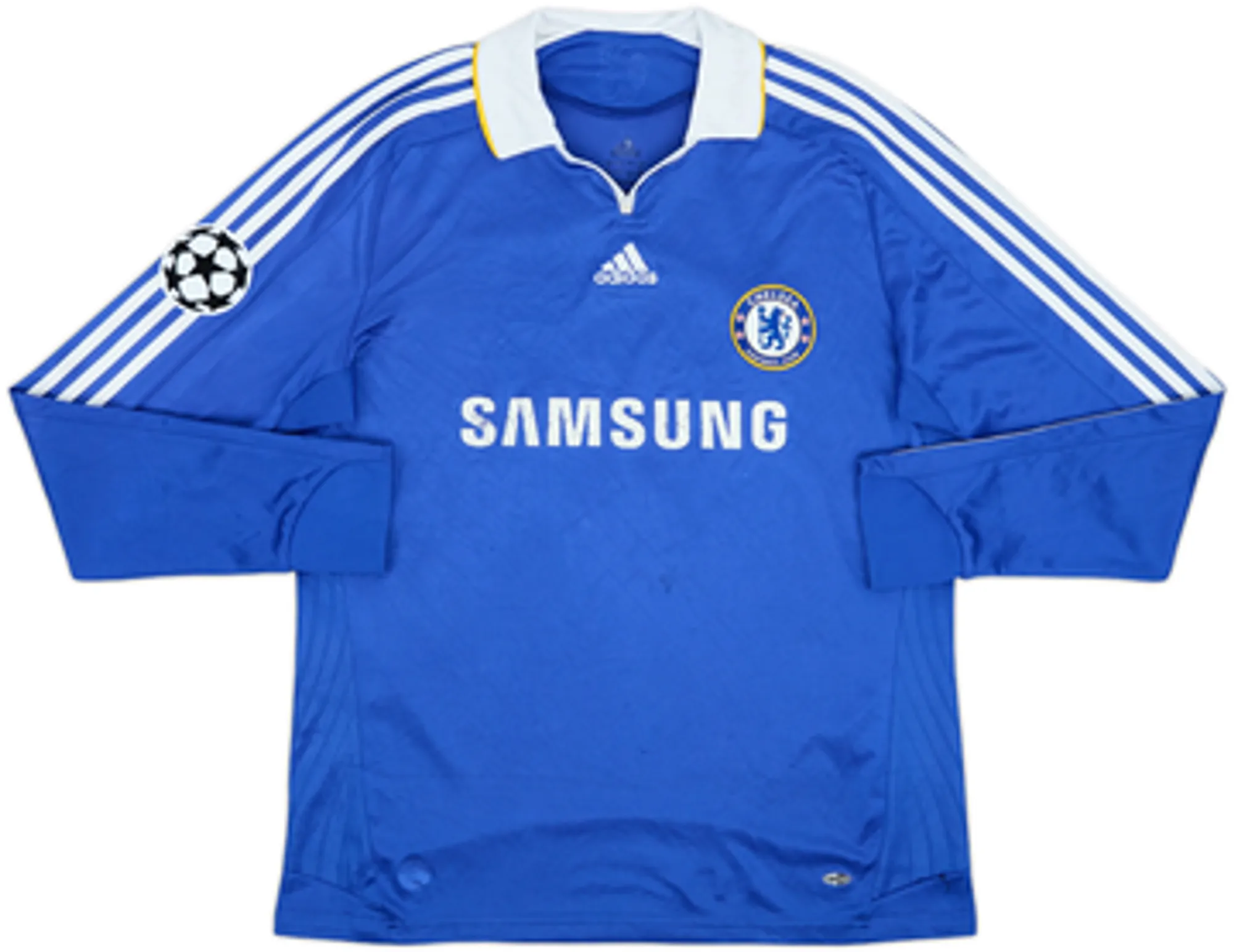 2008-09 Chelsea Home L/S Shirt Drogba #11 - 5/10 - (L)