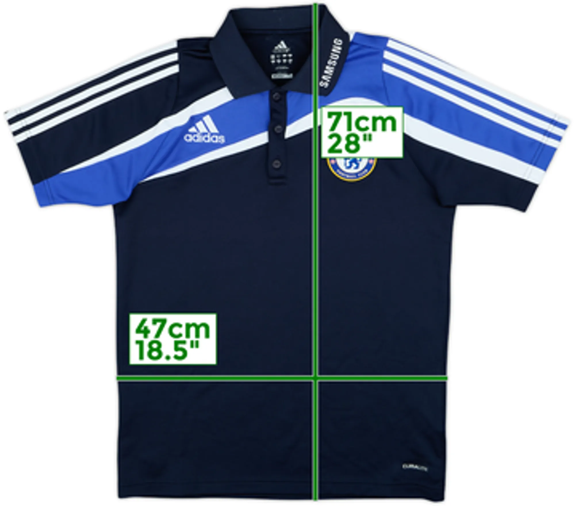 2009-10 Chelsea adidas Polo Shirt - 9/10 - (L)