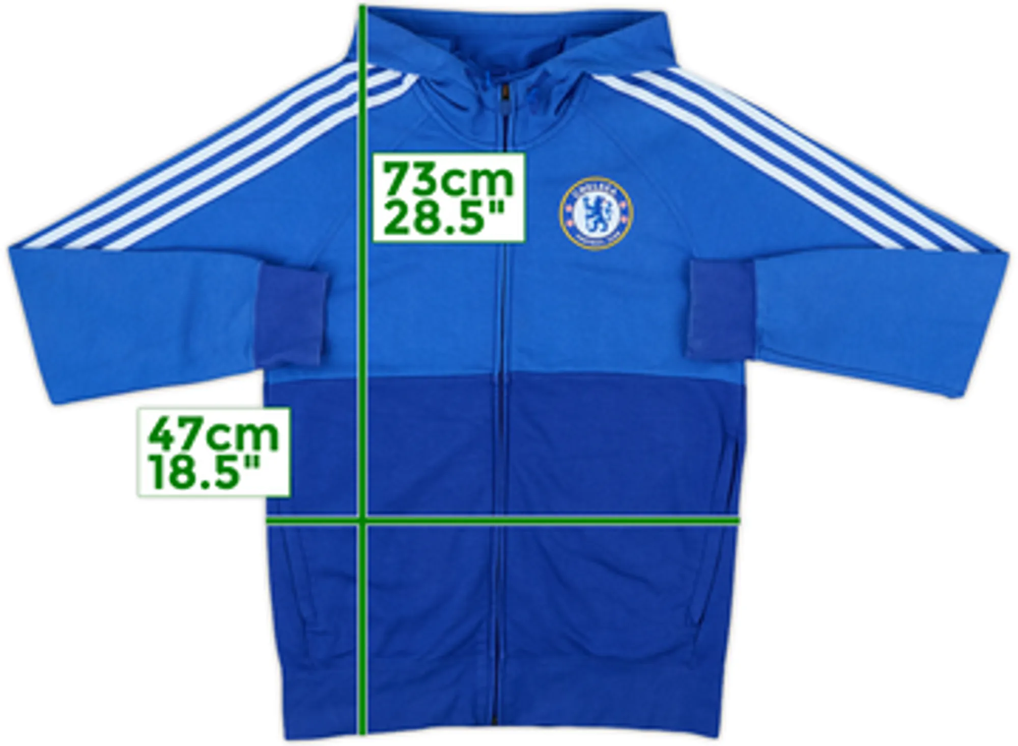 2014-15 Chelsea adidas Hooded Track Jacket - 8/10 - (M)
