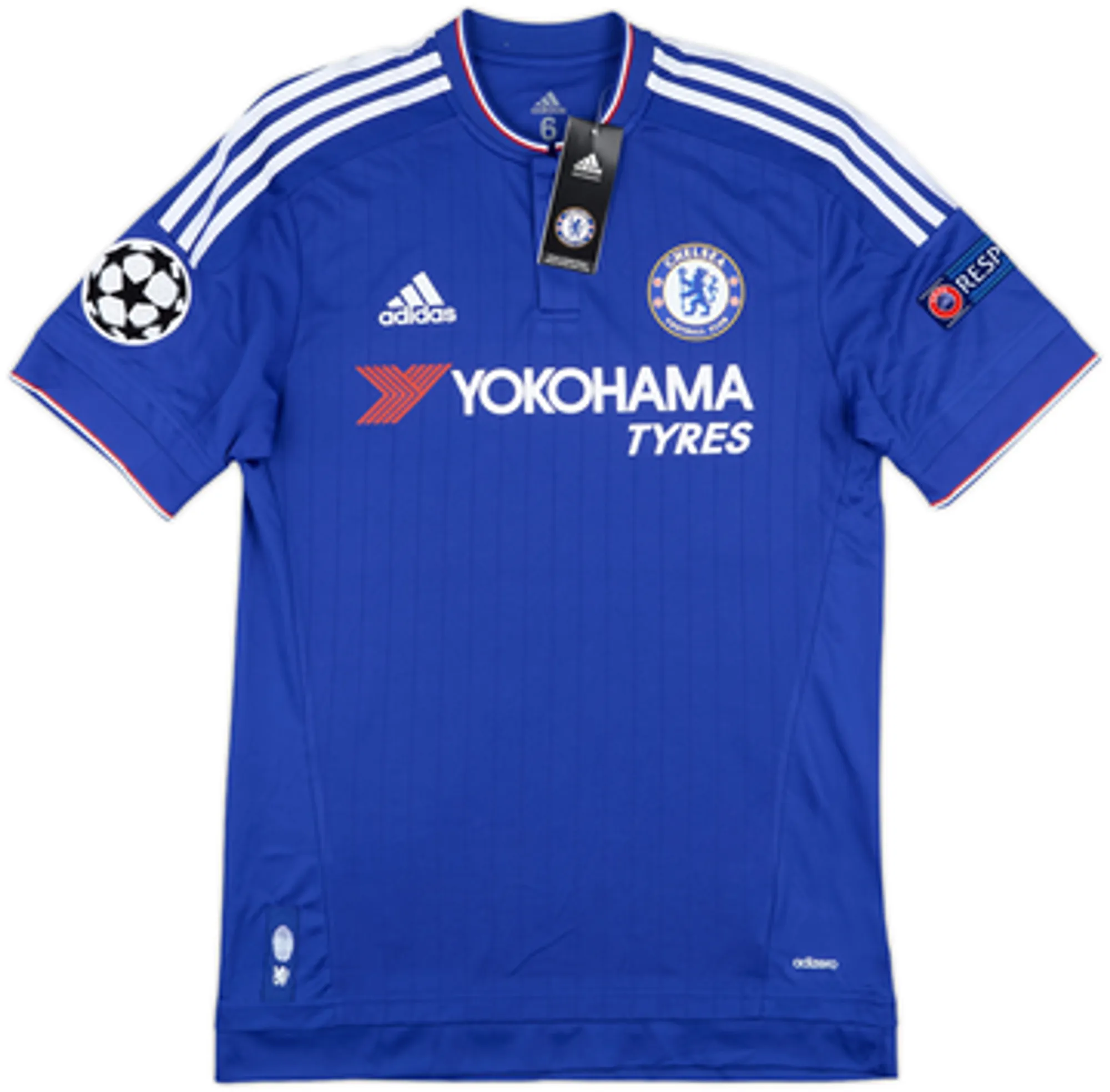 2015-16 Chelsea Player Issue Signed Champions League Home Shirt Baba #6 (M)