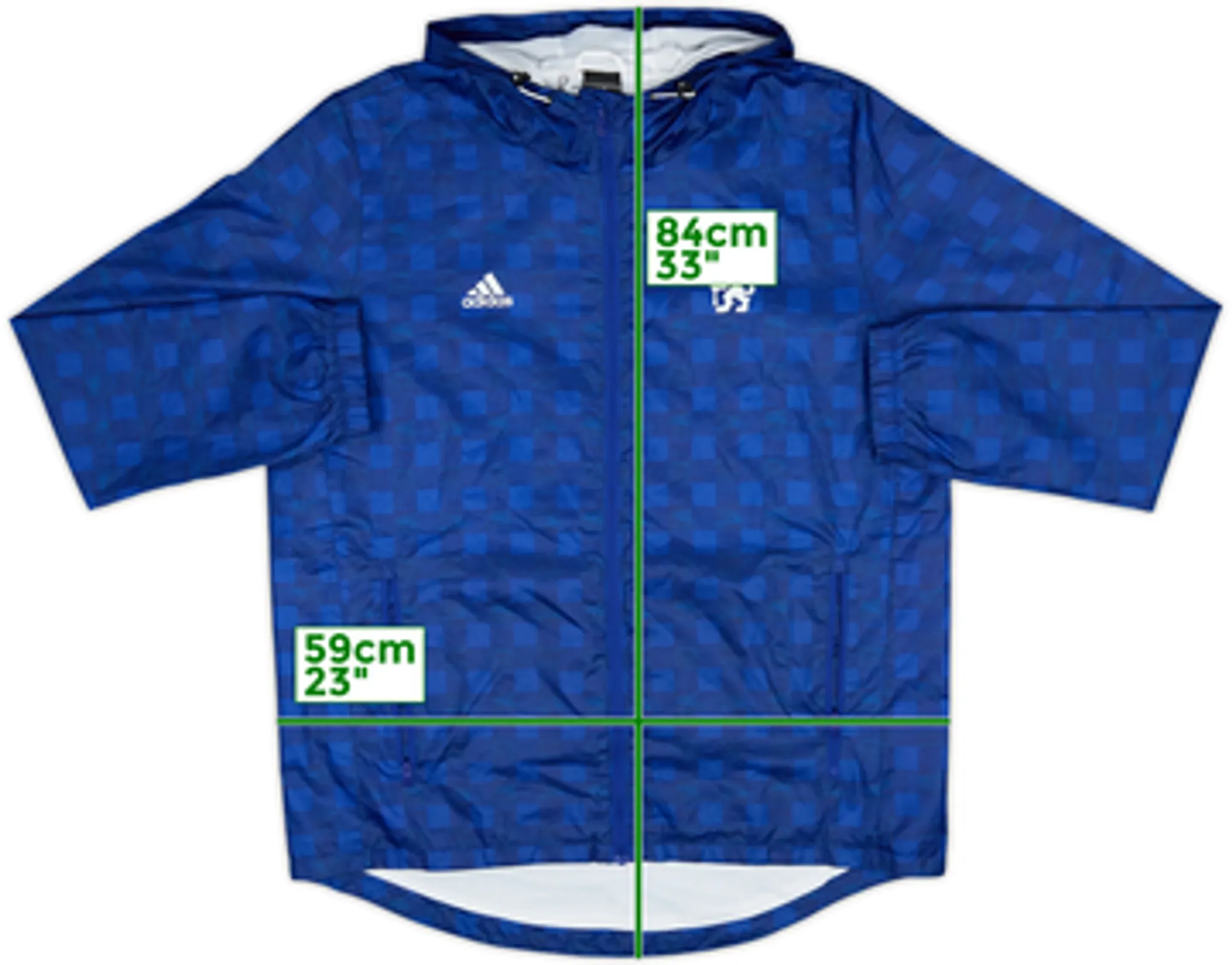 2016-17 Chelsea adidas Hooded Rain Jacket - 8/10 - (L)