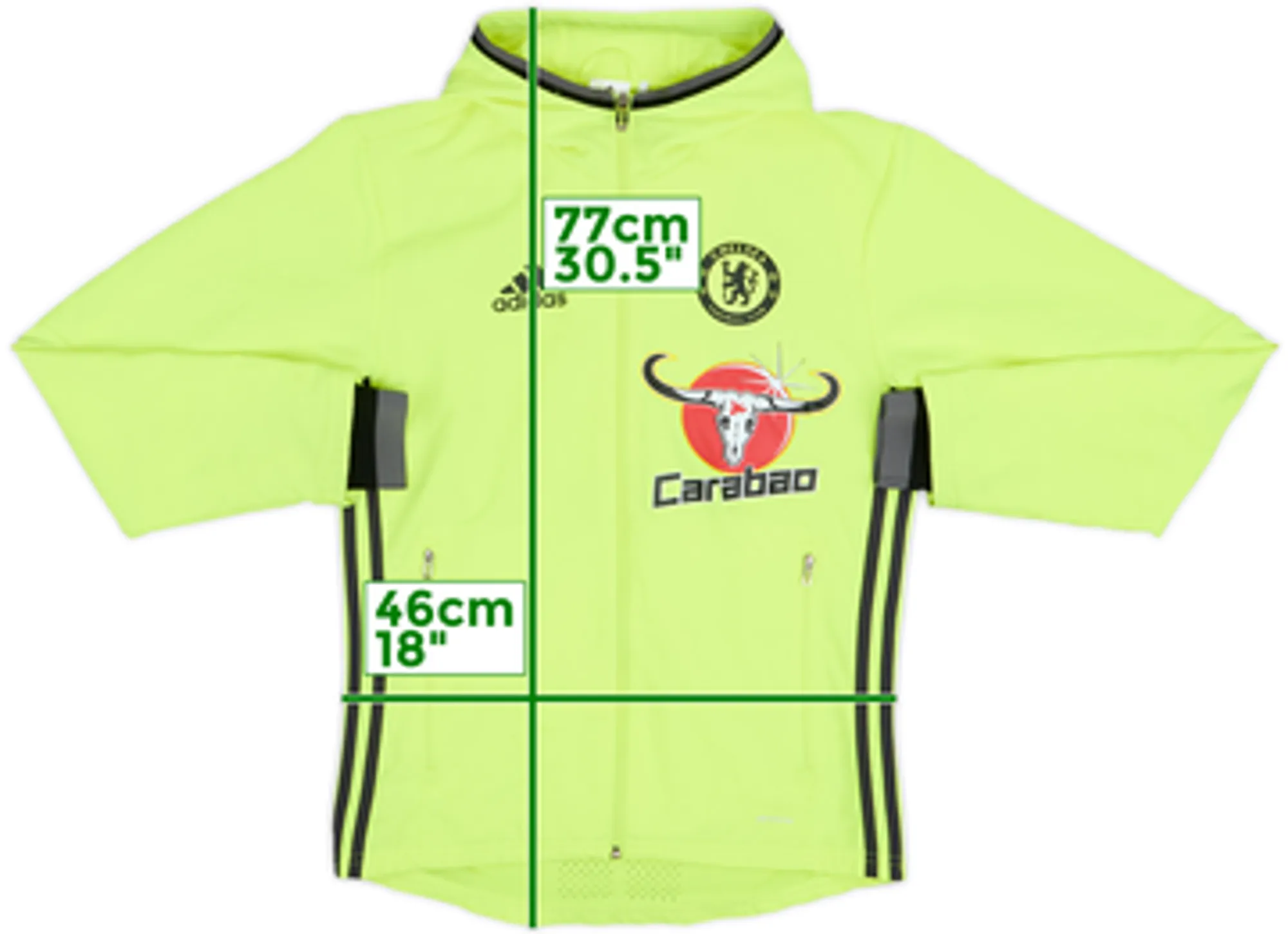 2016-17 Chelsea adidas Hooded Track Jacket - 7/10 - (XL)