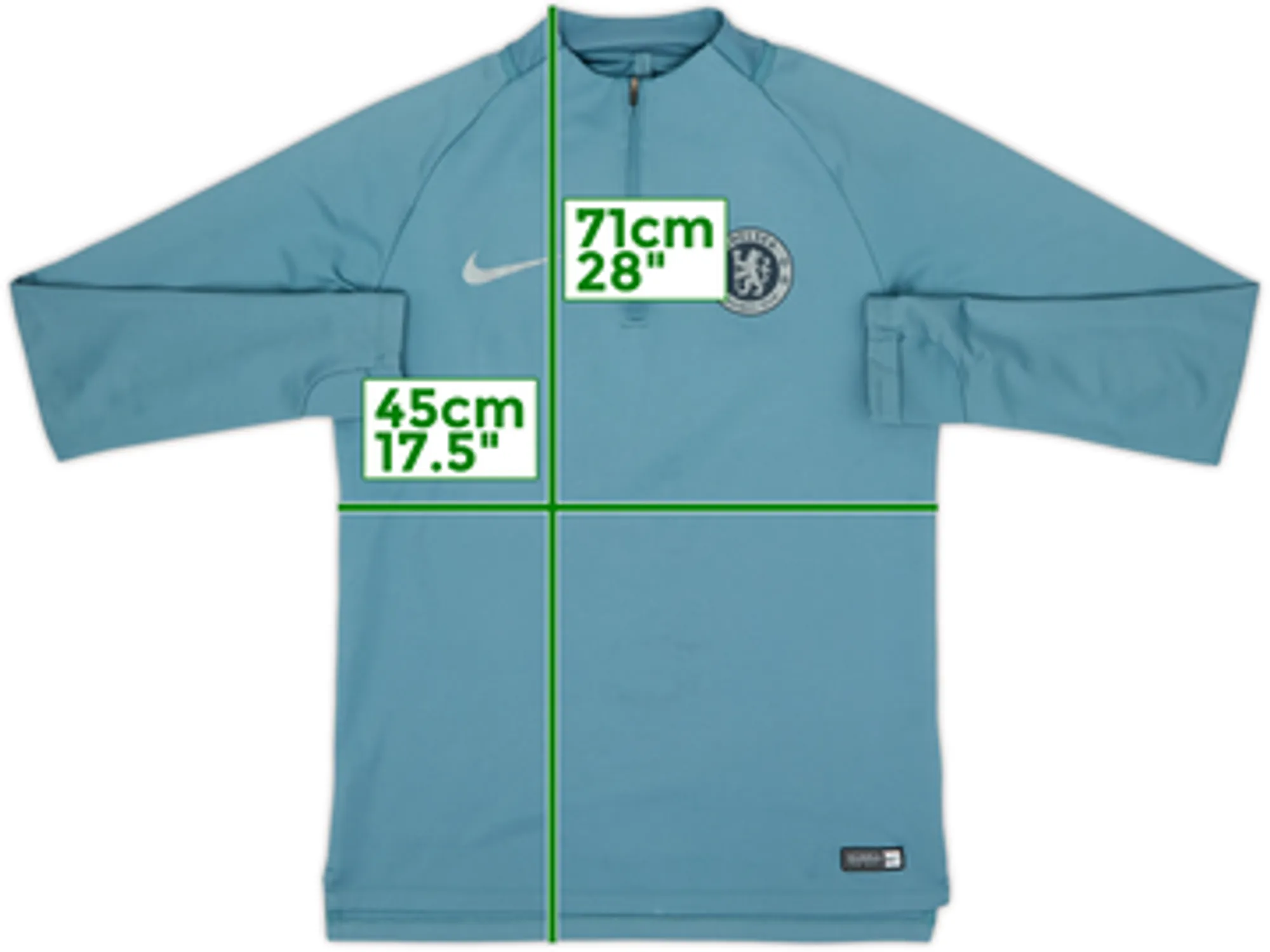 2018-19 Chelsea Nike 1/4 Zip Drill Top - 7/10 - (S)