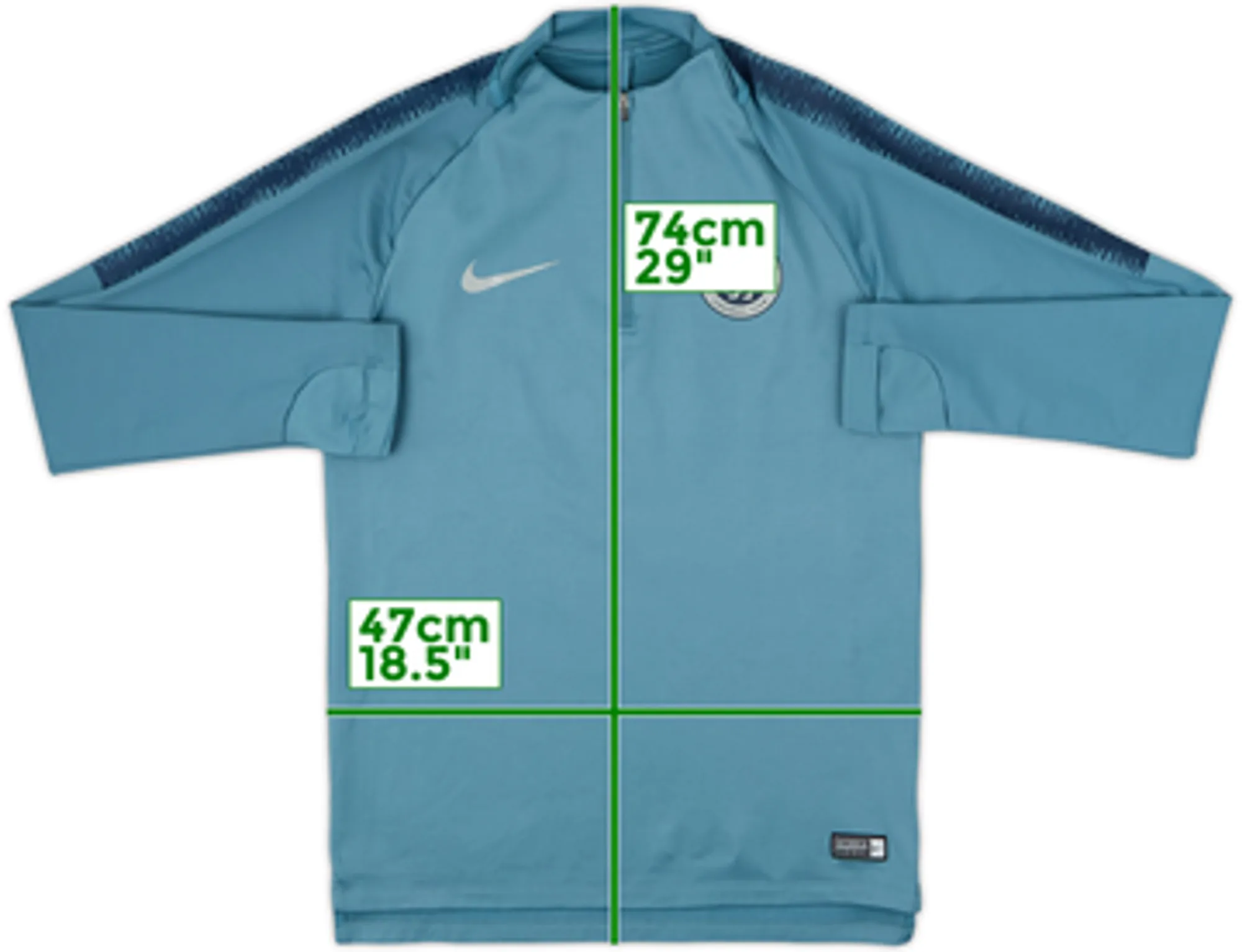 2018-19 Chelsea Nike 1/4 Zip Training Top - 8/10 - (M)