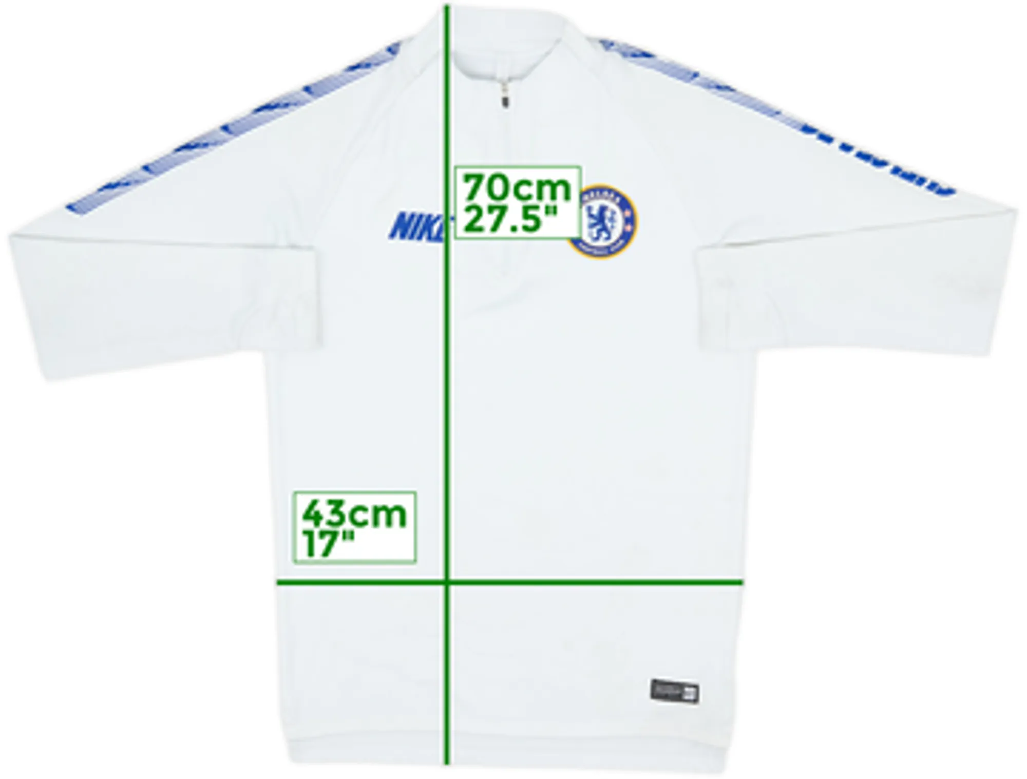 2019-20 Chelsea Nike 1/4 Zip Training Top - 6/10 - (S)