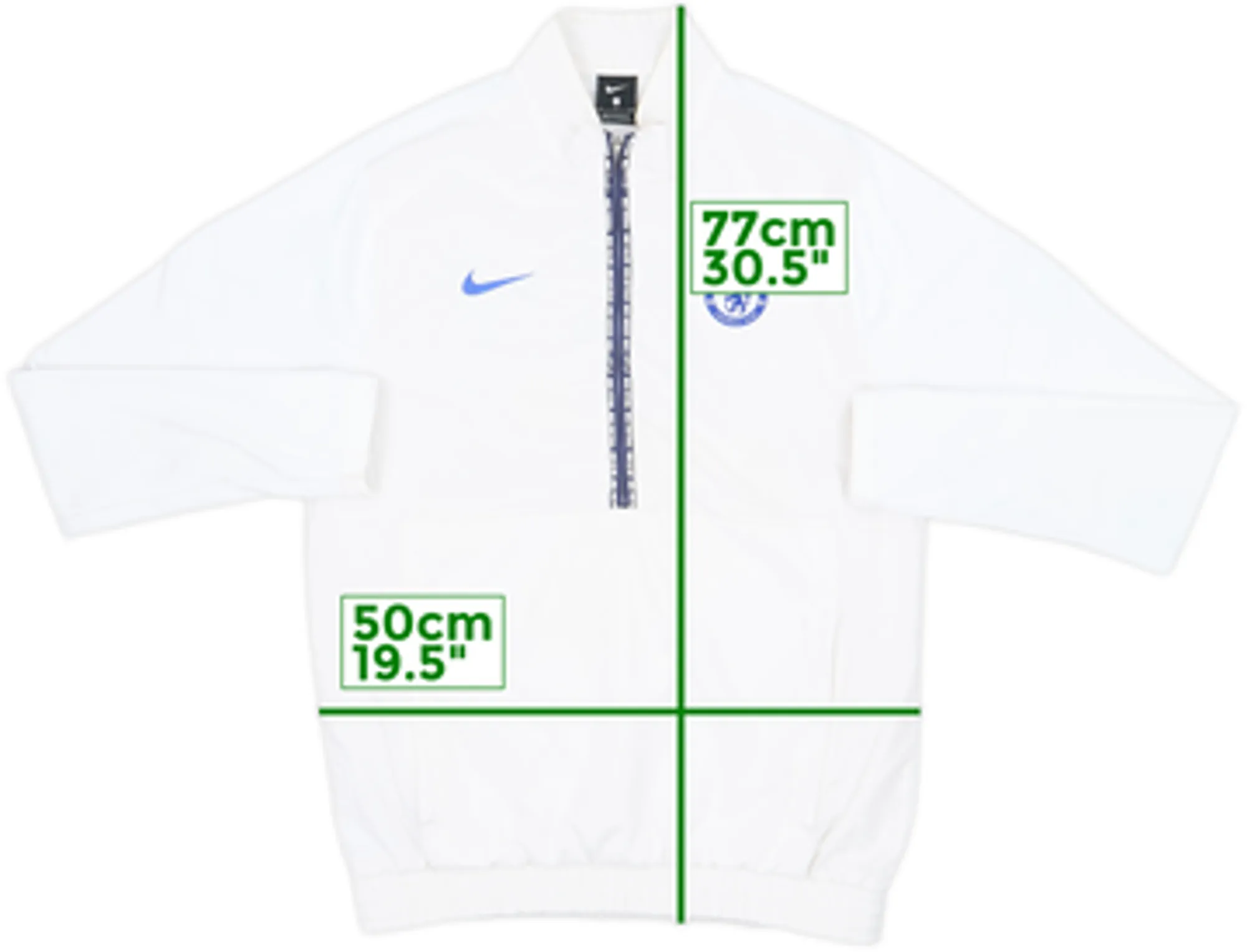 2020-21 Chelsea Nike 1/2 Zip Drill Top - 7/10 - (S)