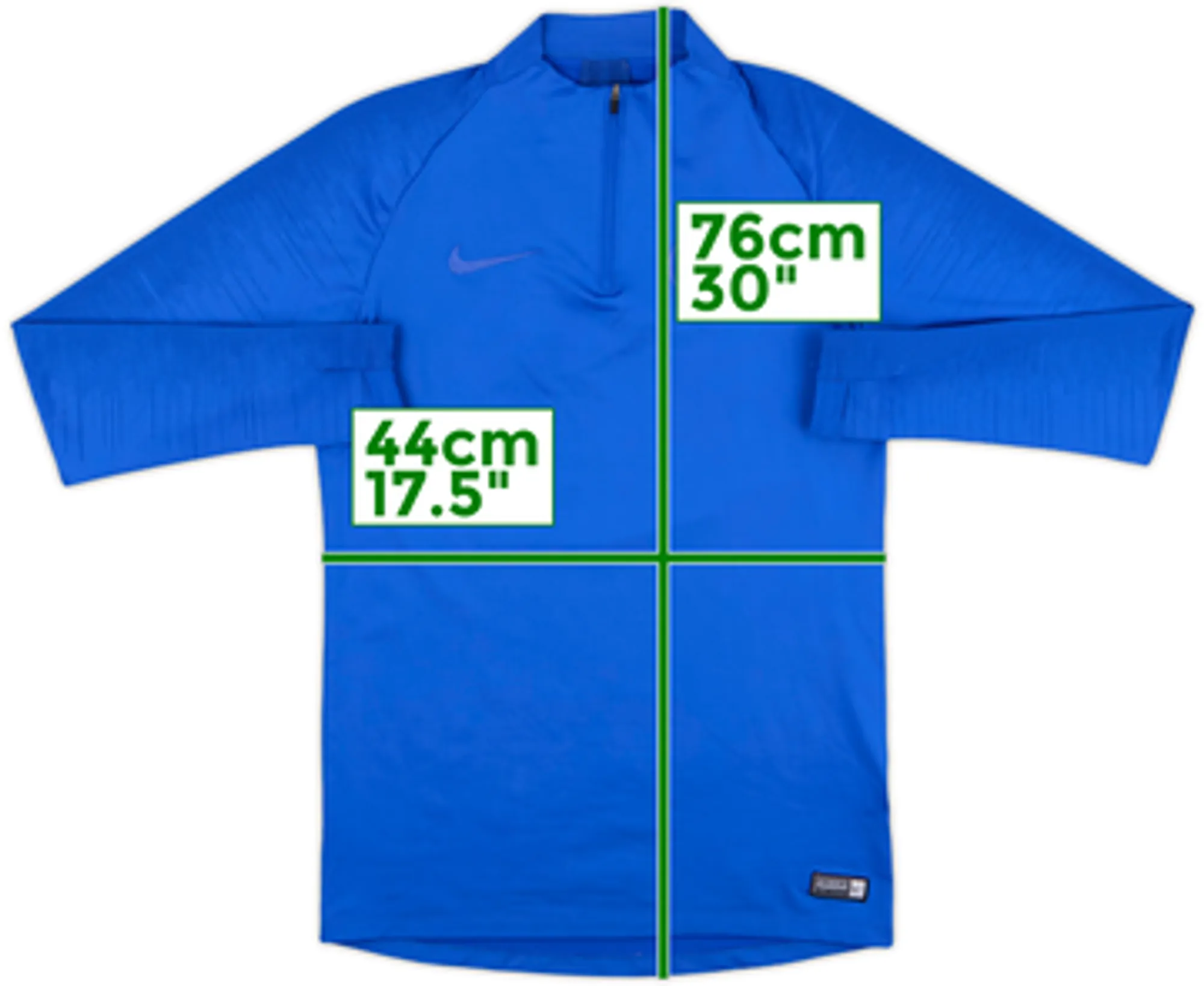 2020-21 Chelsea Nike 1/4 Zip Sweat Top - 9/10 - (S)