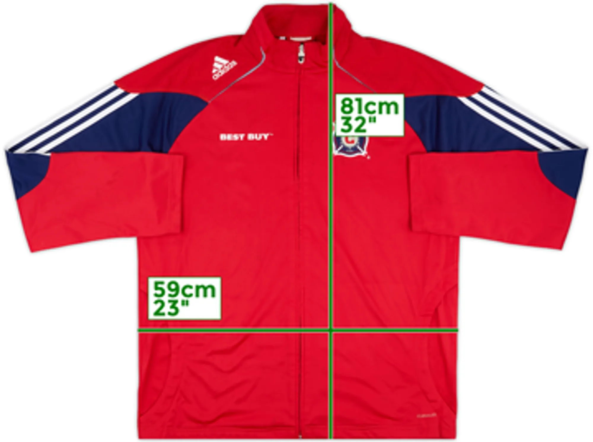 2010 Chicago Fire adidas Track Jacket - 7/10 - (L)