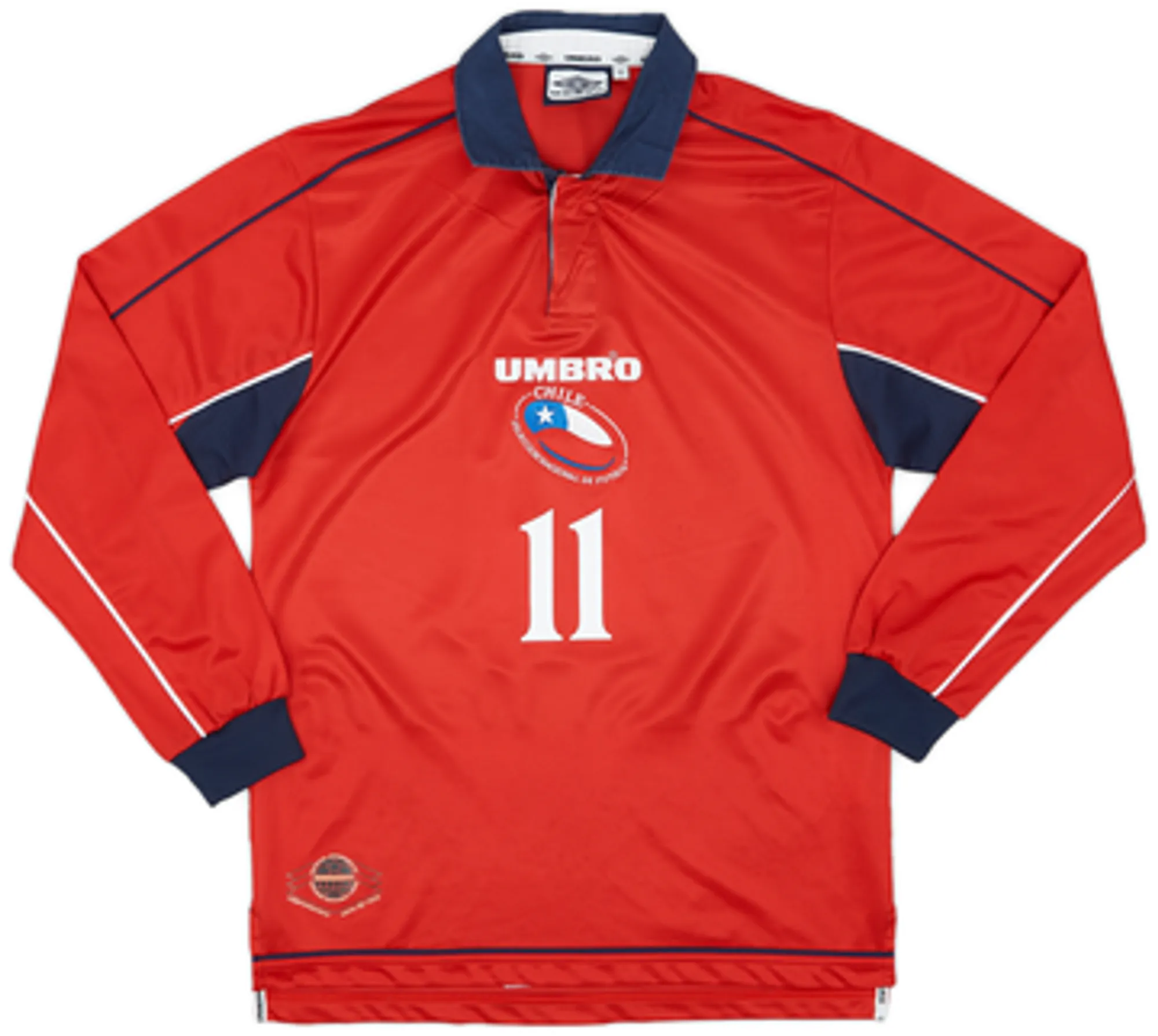 2000-01 Chile Home L/S Shirt Salas #11 - 8/10 - (S)