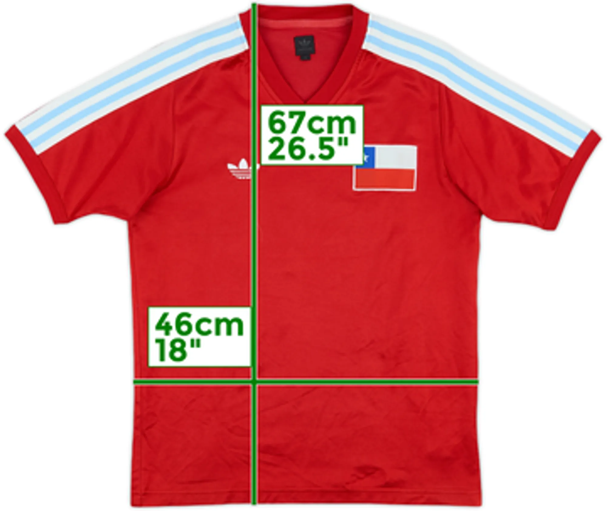 2003-04 Chile adidas Originals Retro Home Shirt #10 - 9/10 - (S)