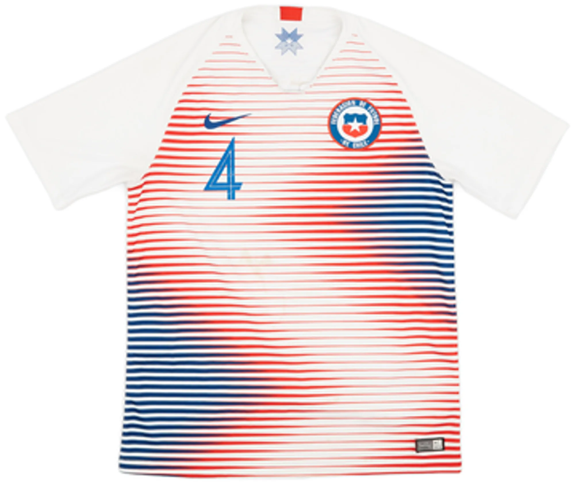 2018-19 Chile Away Shirt Isla #4 - 4/10 - (M)
