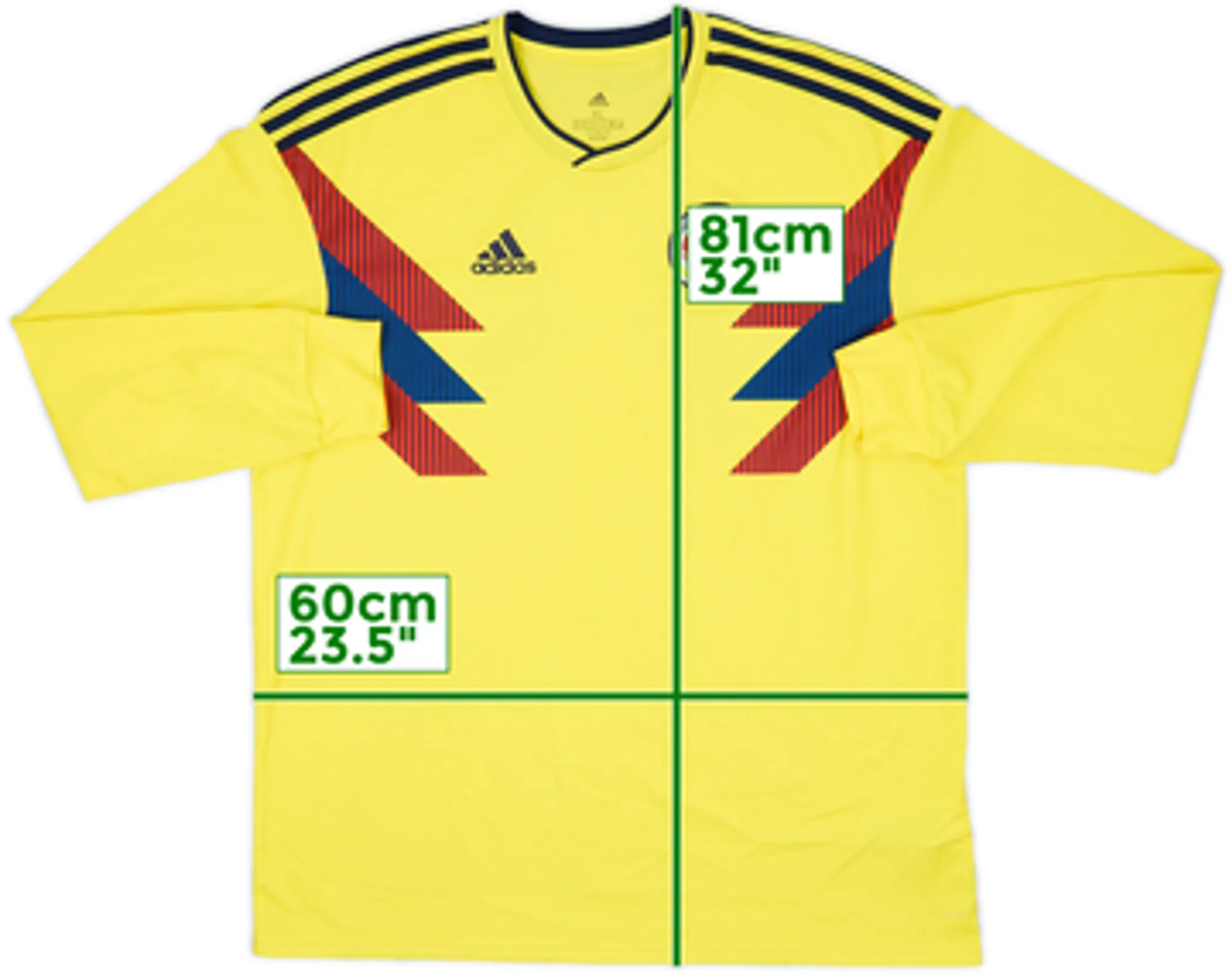 2018-19 Colombia Home L/S Shirt - 9/10 - (S)