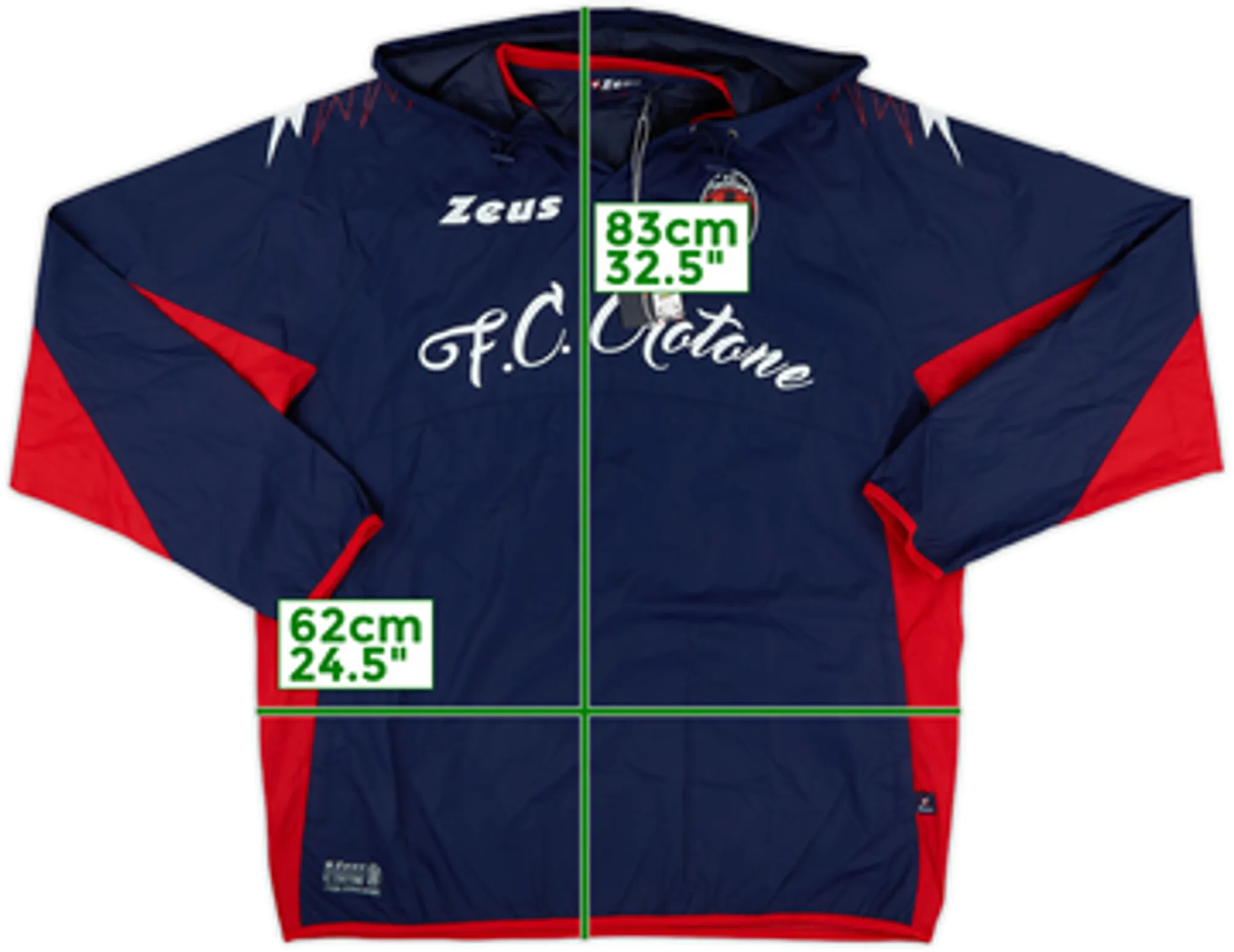 2016-17 Crotone Zeus Hooded Rain Jacket (XL)