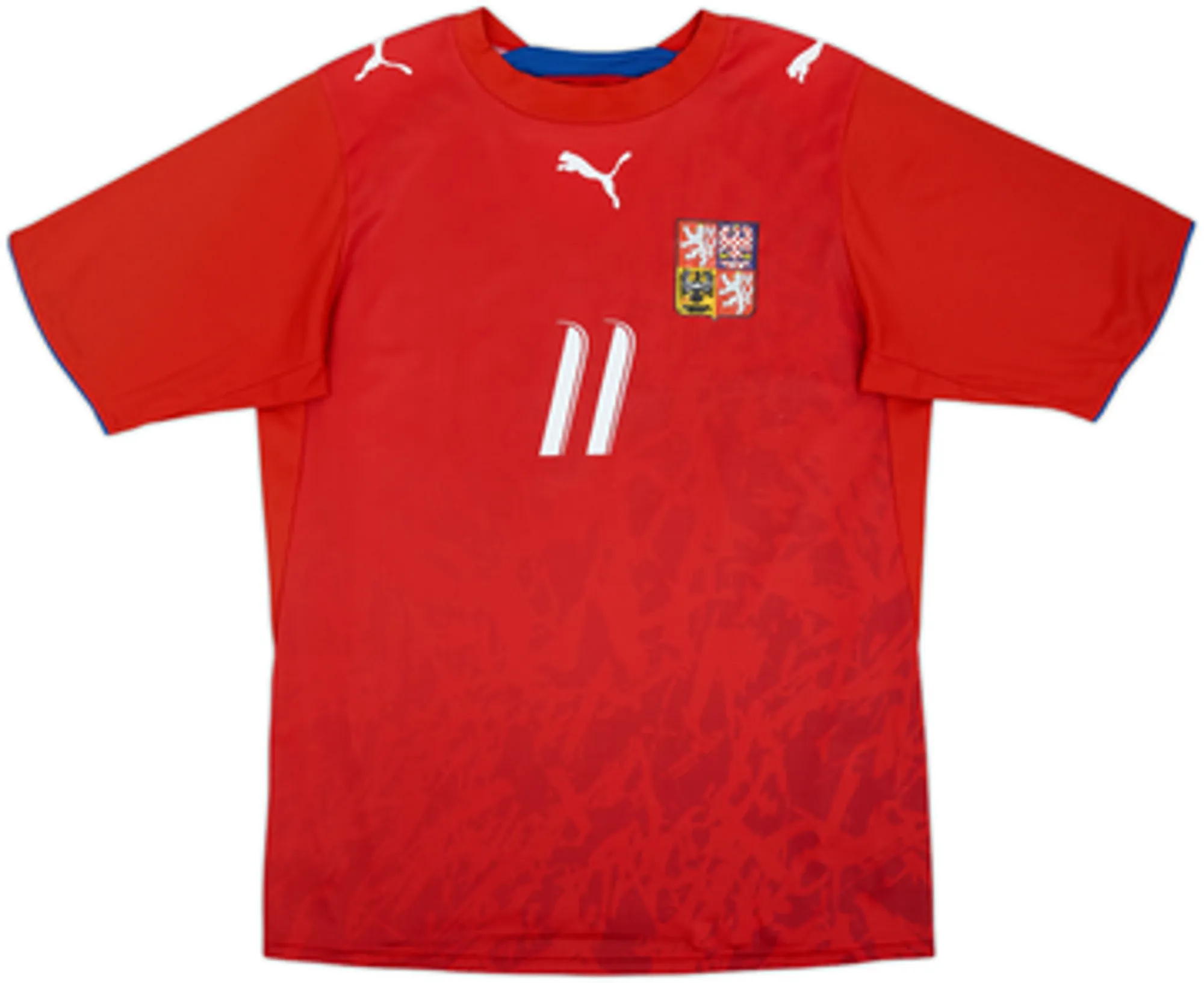 2006-08 Czech Republic Basic Home Shirt Nedved #11 - 8/10 - (XL)