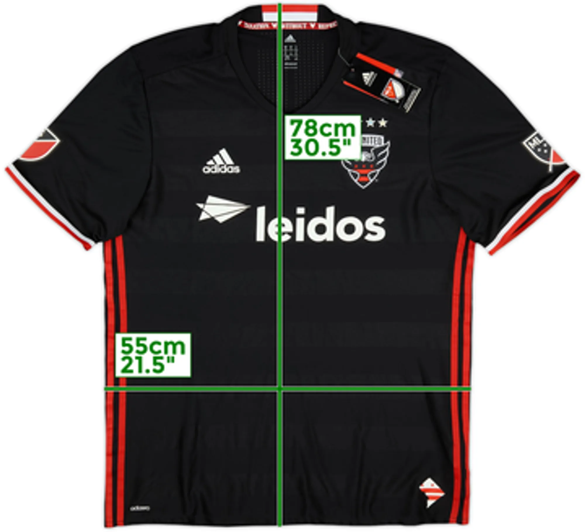 2016 DC United Authentic Home Shirt (L)