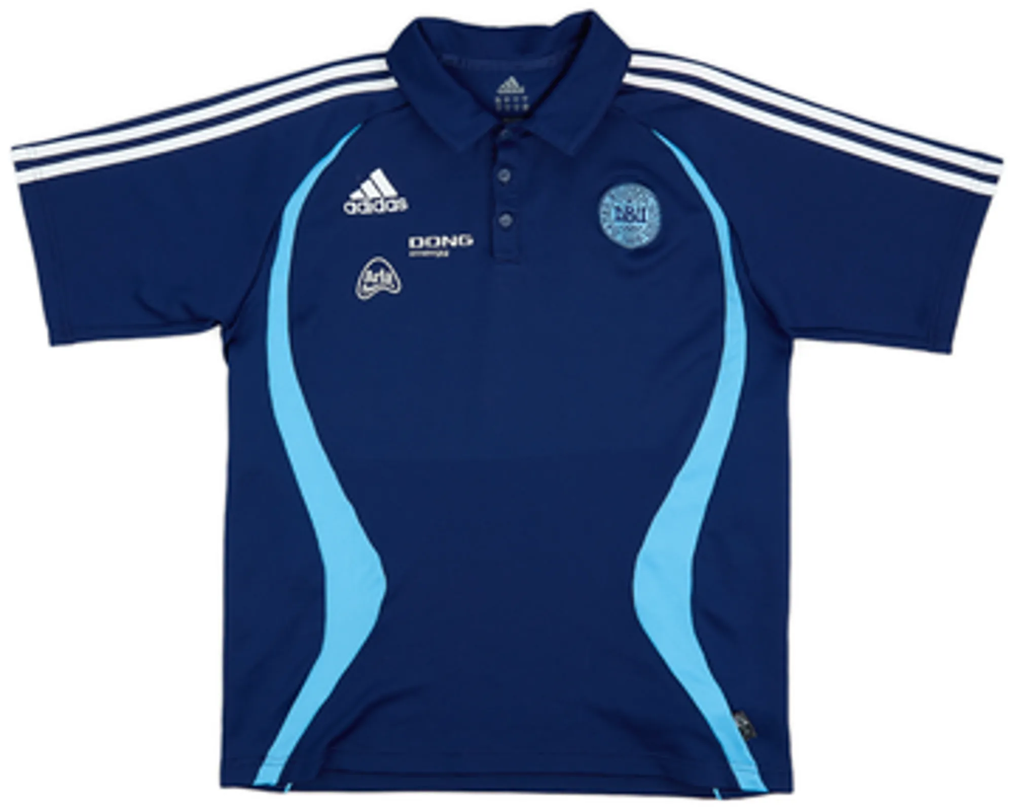 2007-08 Denmark adidas Polo Shirt - 8/10 - (L)