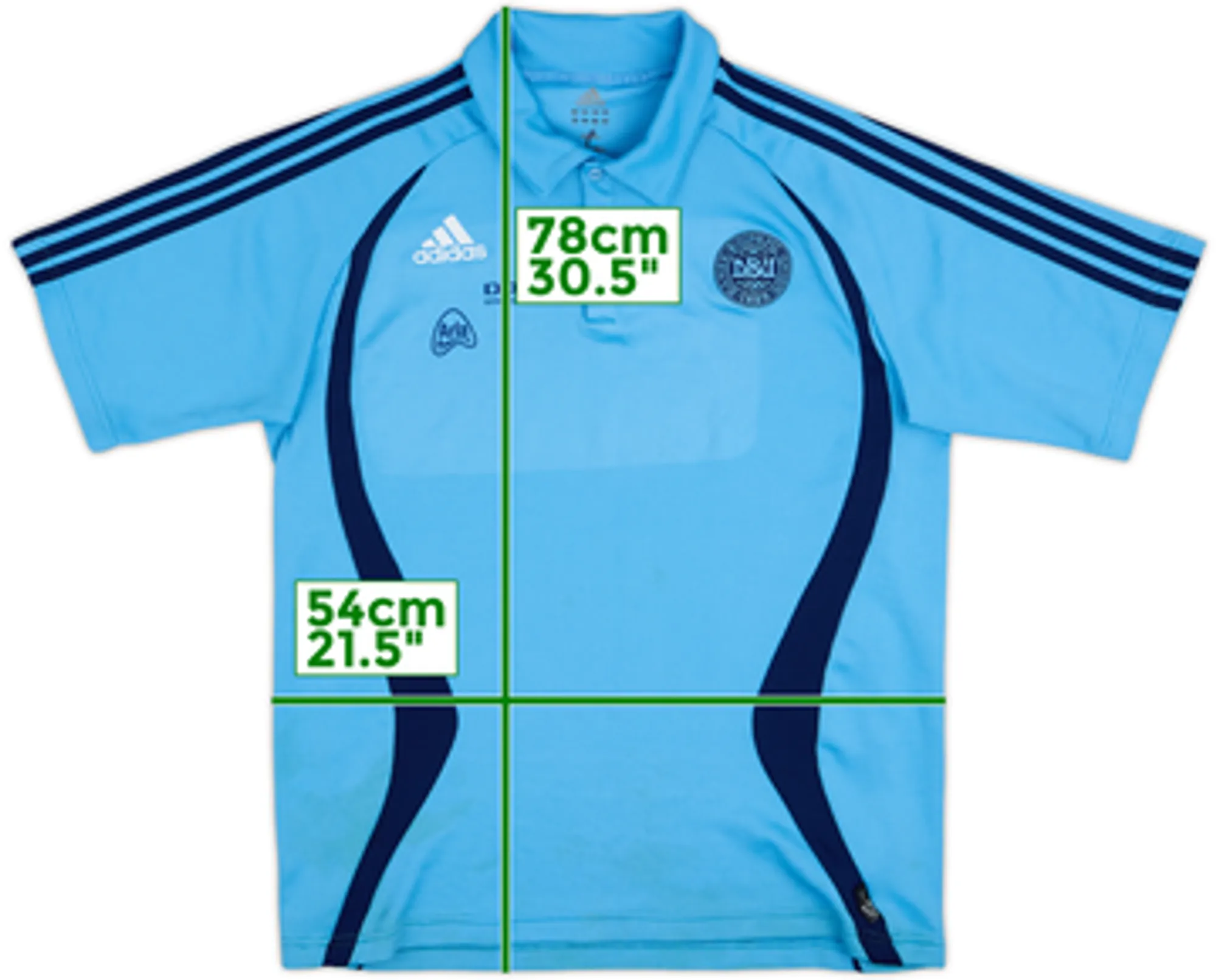 2005-06 Denmark adidas Polo Shirt - 6/10 - (L/XL)