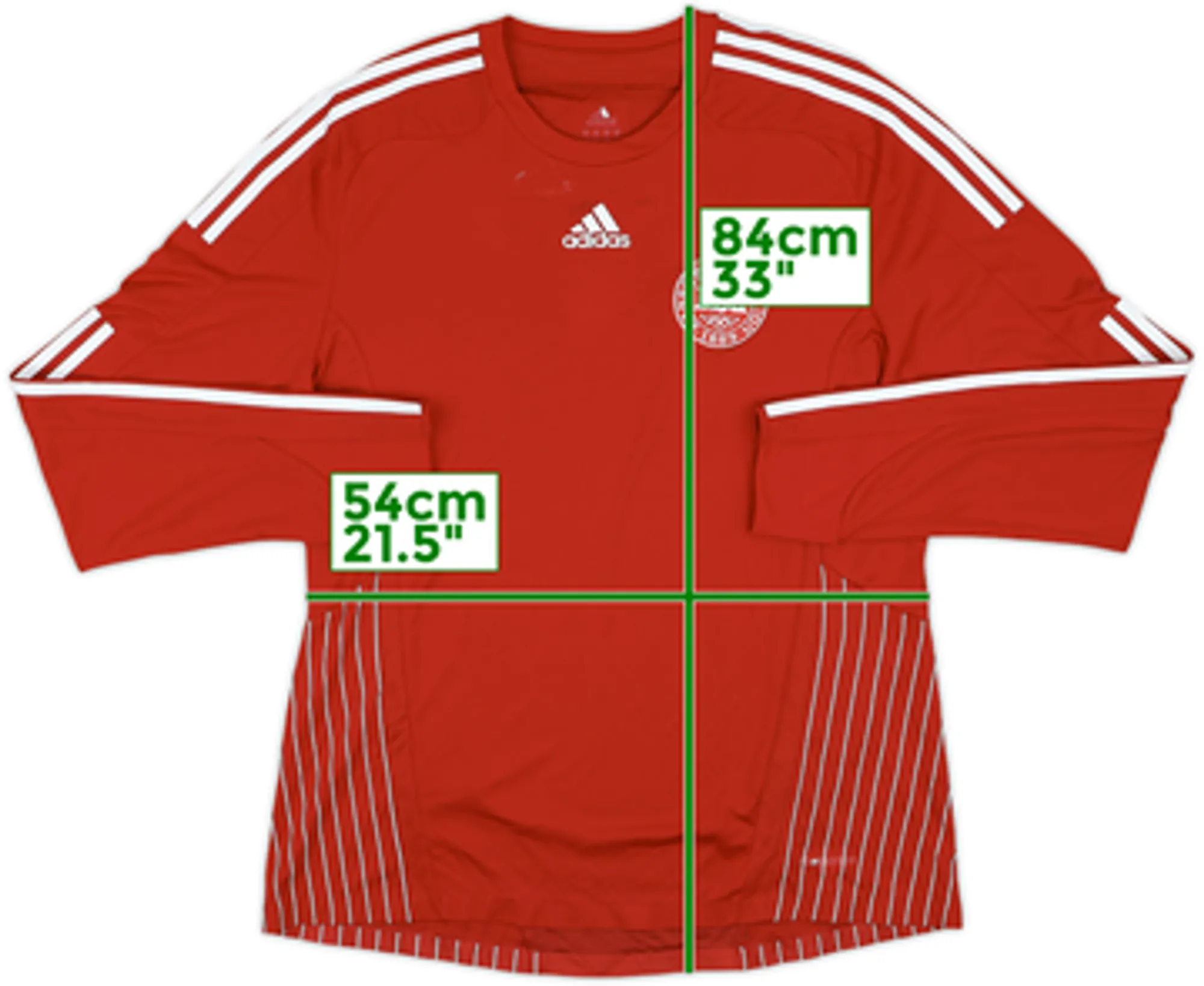 2007-10 Denmark Player Issue Home L/S Shirt - 6/10 - (L)