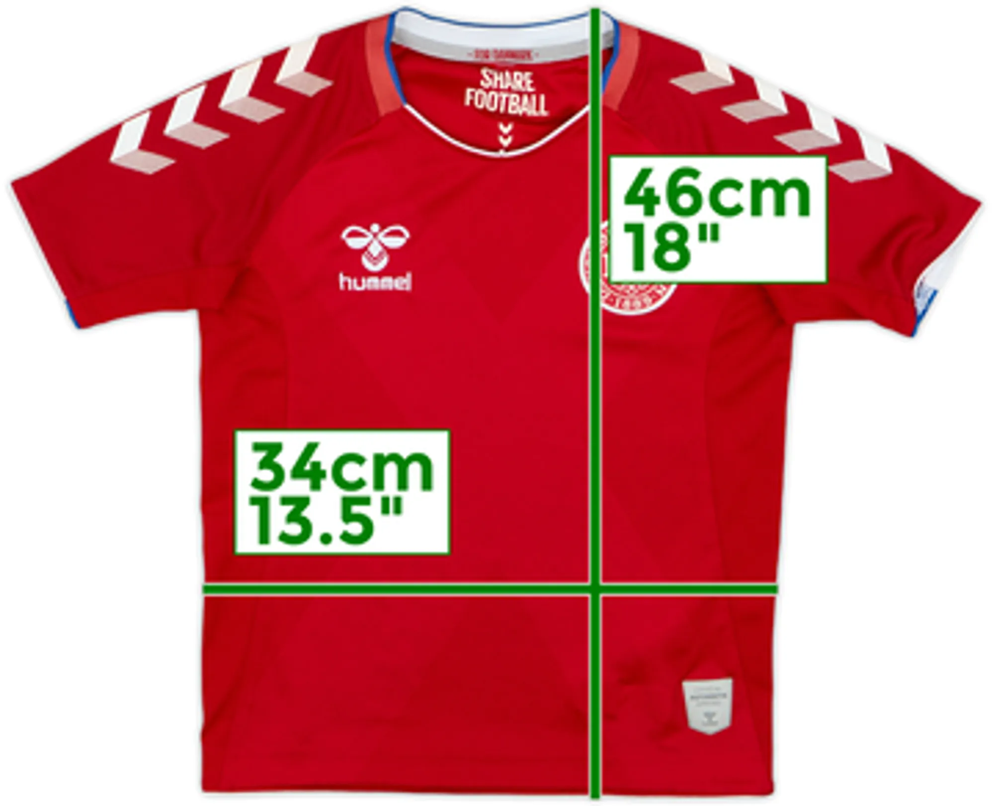 2018-19 Denmark Home Shirt - 8/10 - (5-6 Years)