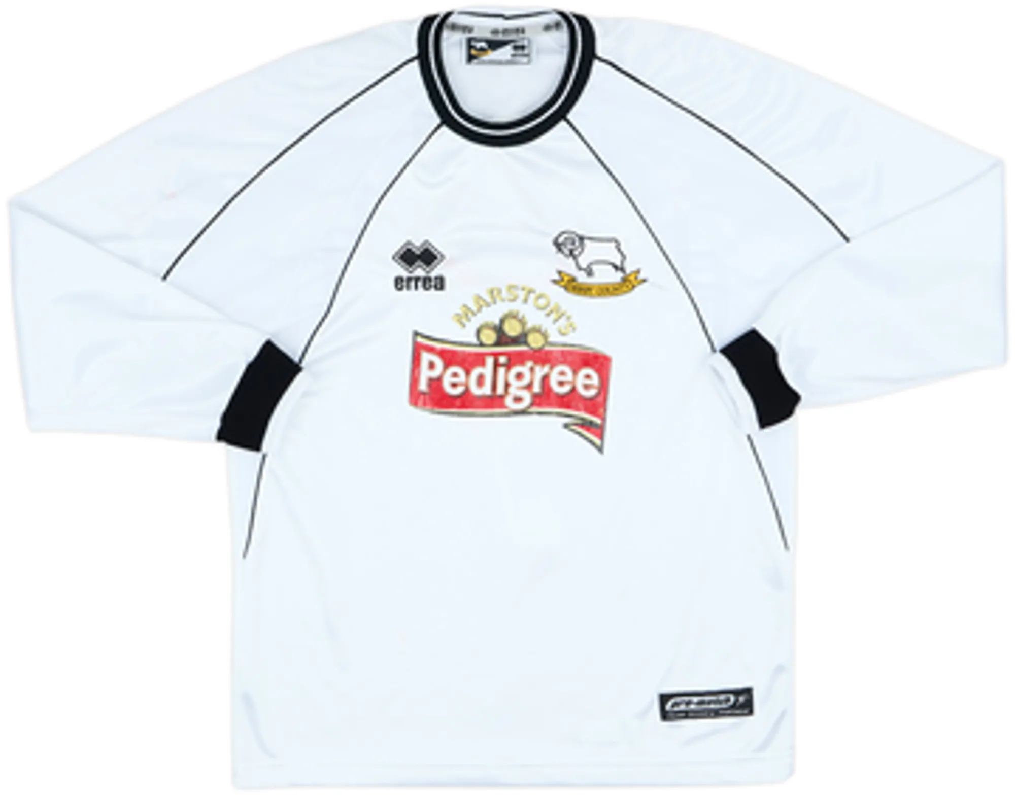 2001-02 Derby County Home L/S Shirt Carbone #7 - 5/10 - (S)