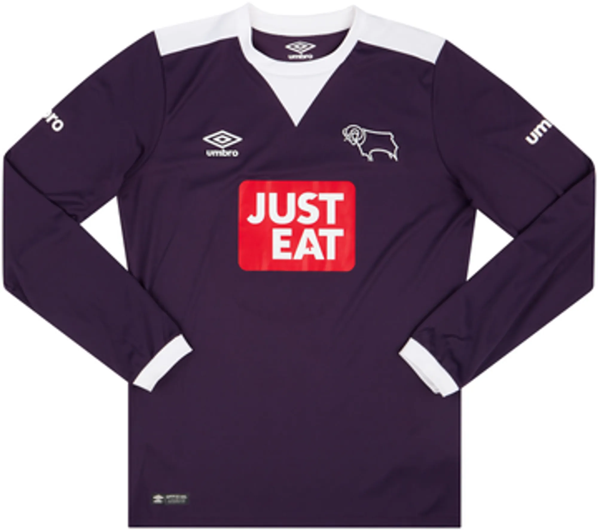 2015-16 Derby County Away L/S Shirt - 9/10 - (S)