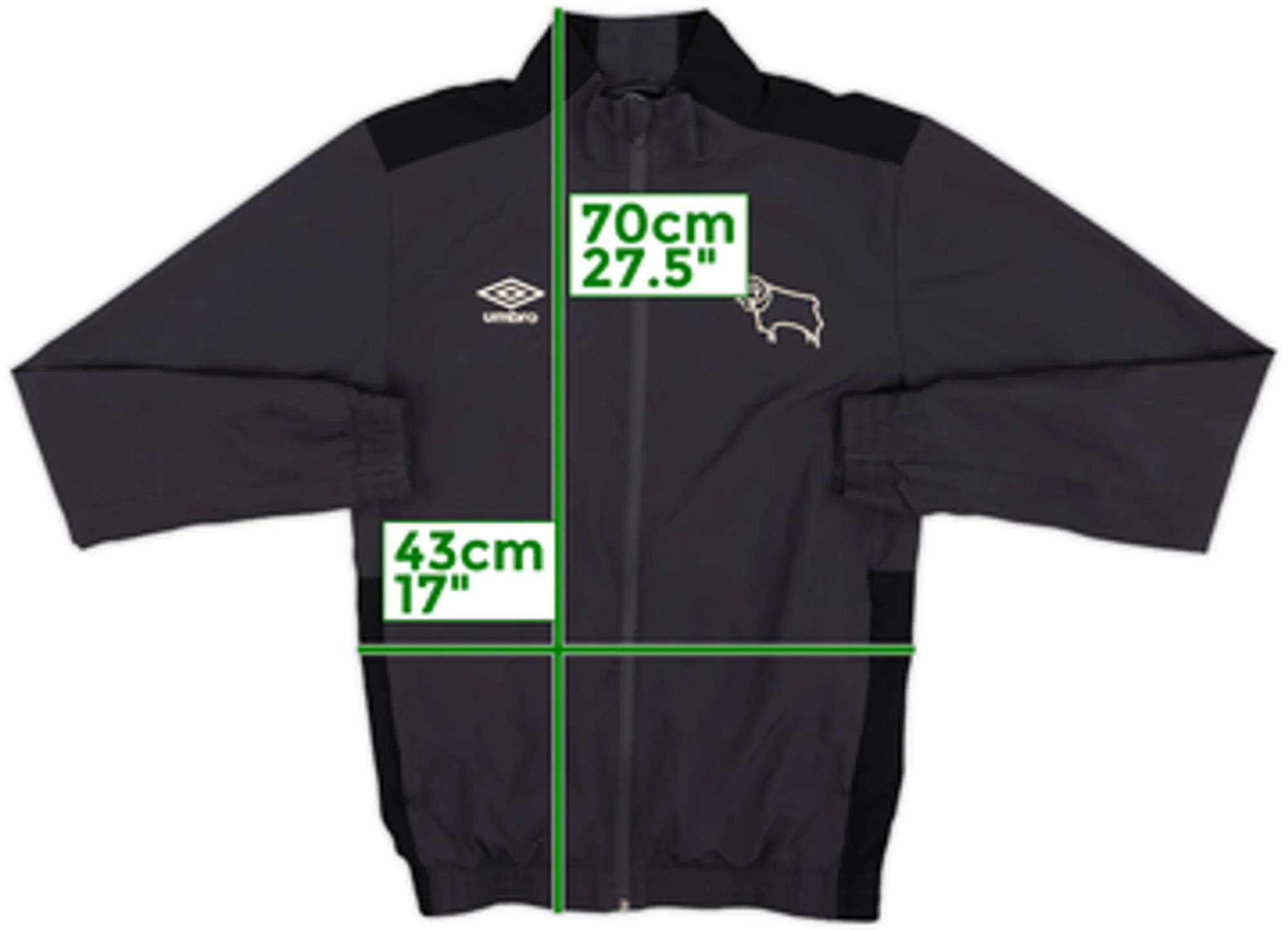 2015-16 Derby County Umbro Track Jacket - 8/10 - (S)