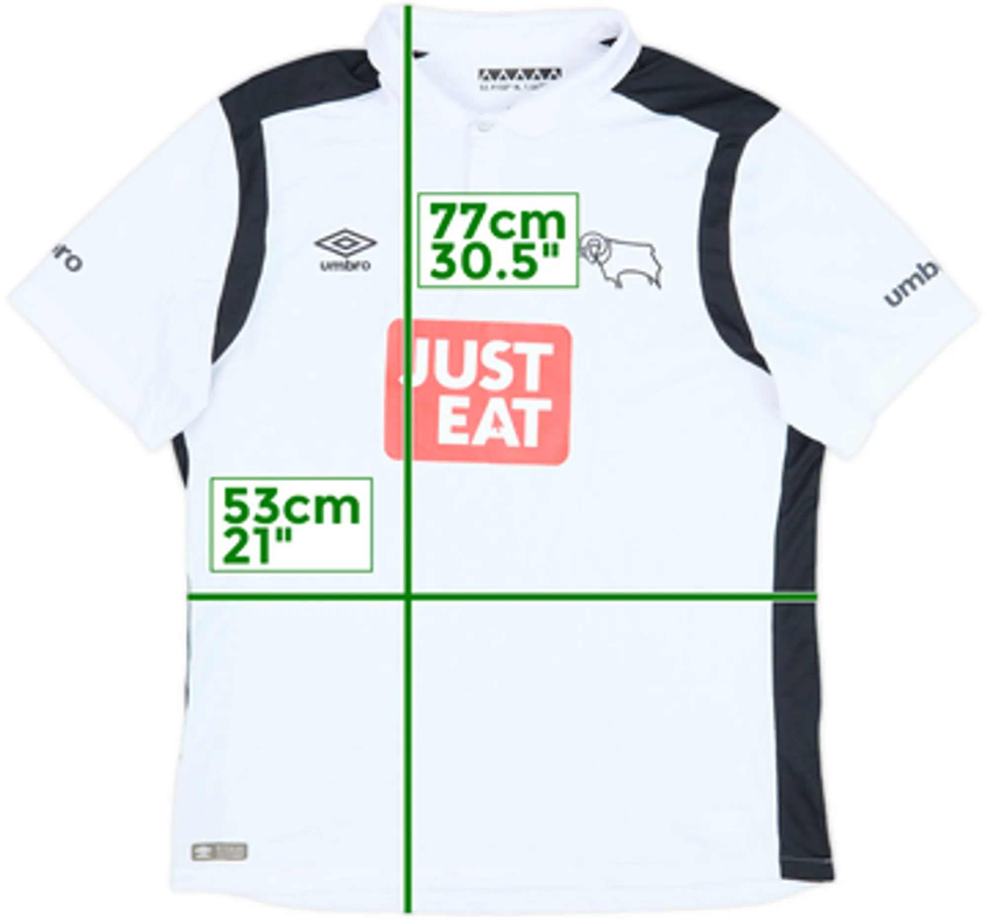 2016-17 Derby County Home Shirt - 8/10 - (M)