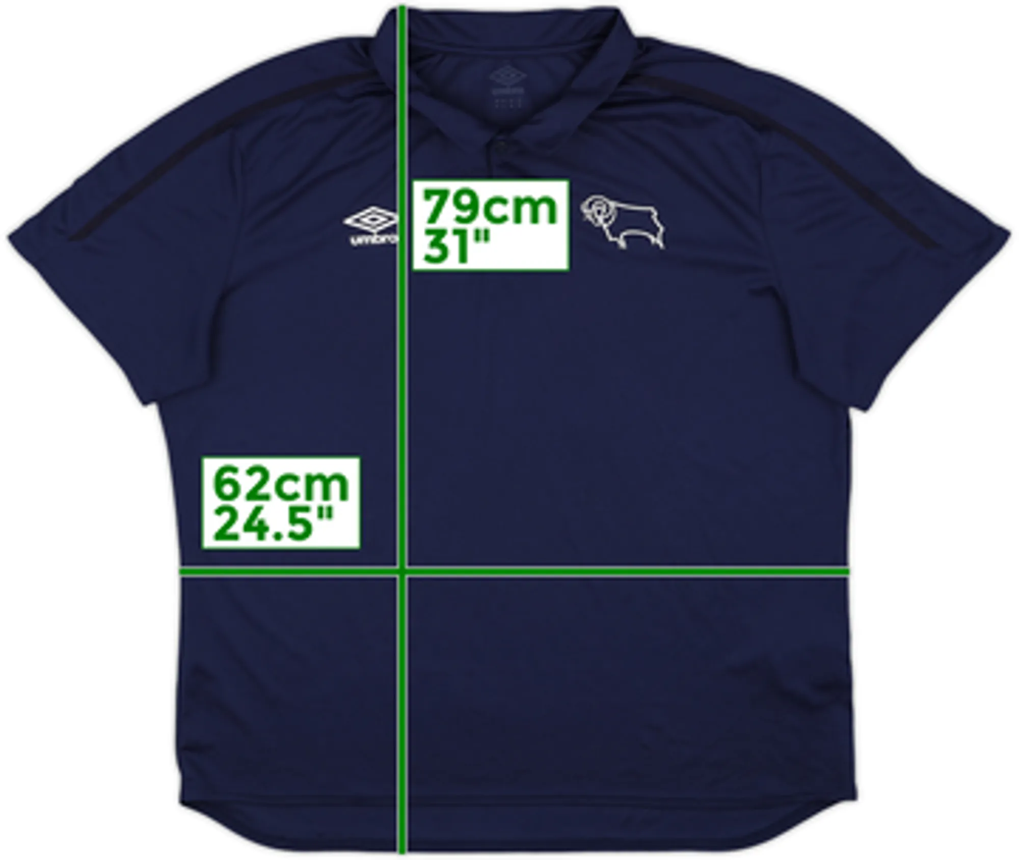2020-21 Derby County Umbro Polo Shirt - 9/10 - (3XL)