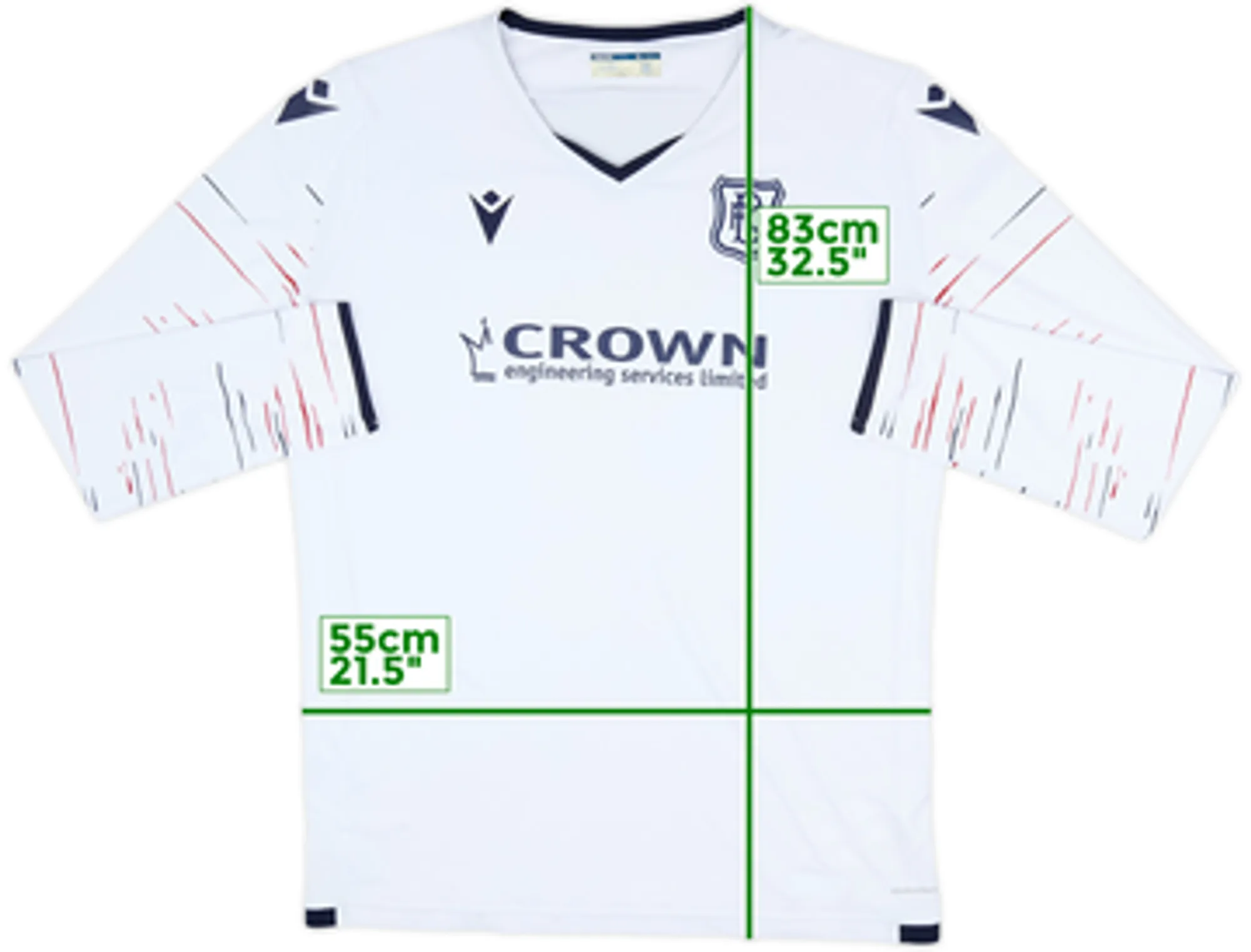 2020-21 Dundee FC Away L/S Shirt - 8/10 - (3XL)