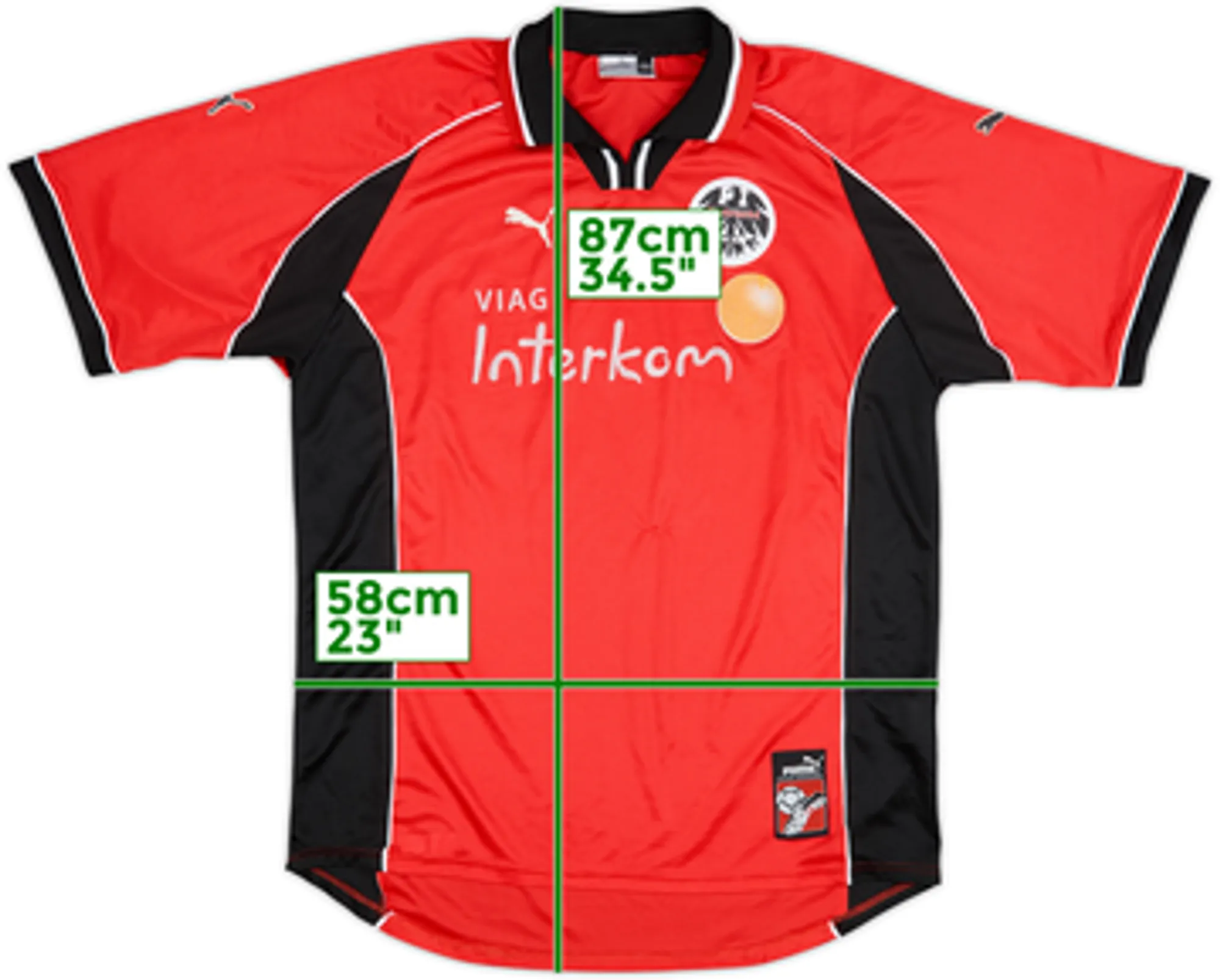 1998-00 Eintracht Frankfurt Home Shirt - 7/10 - (XXL)