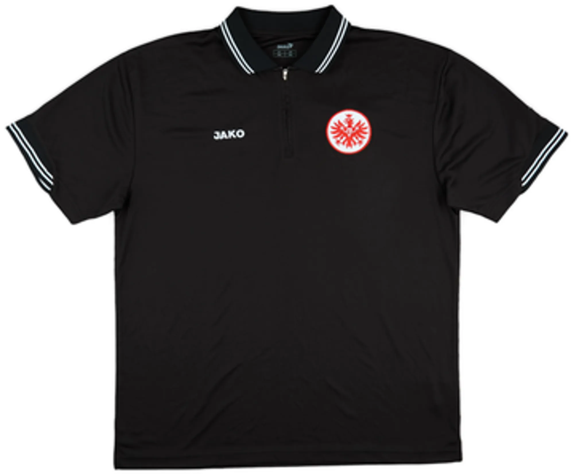 2007-08 Eintracht Frankfurt Jako 1/4 Zip Polo Shirt - 10/10 - (XXL)