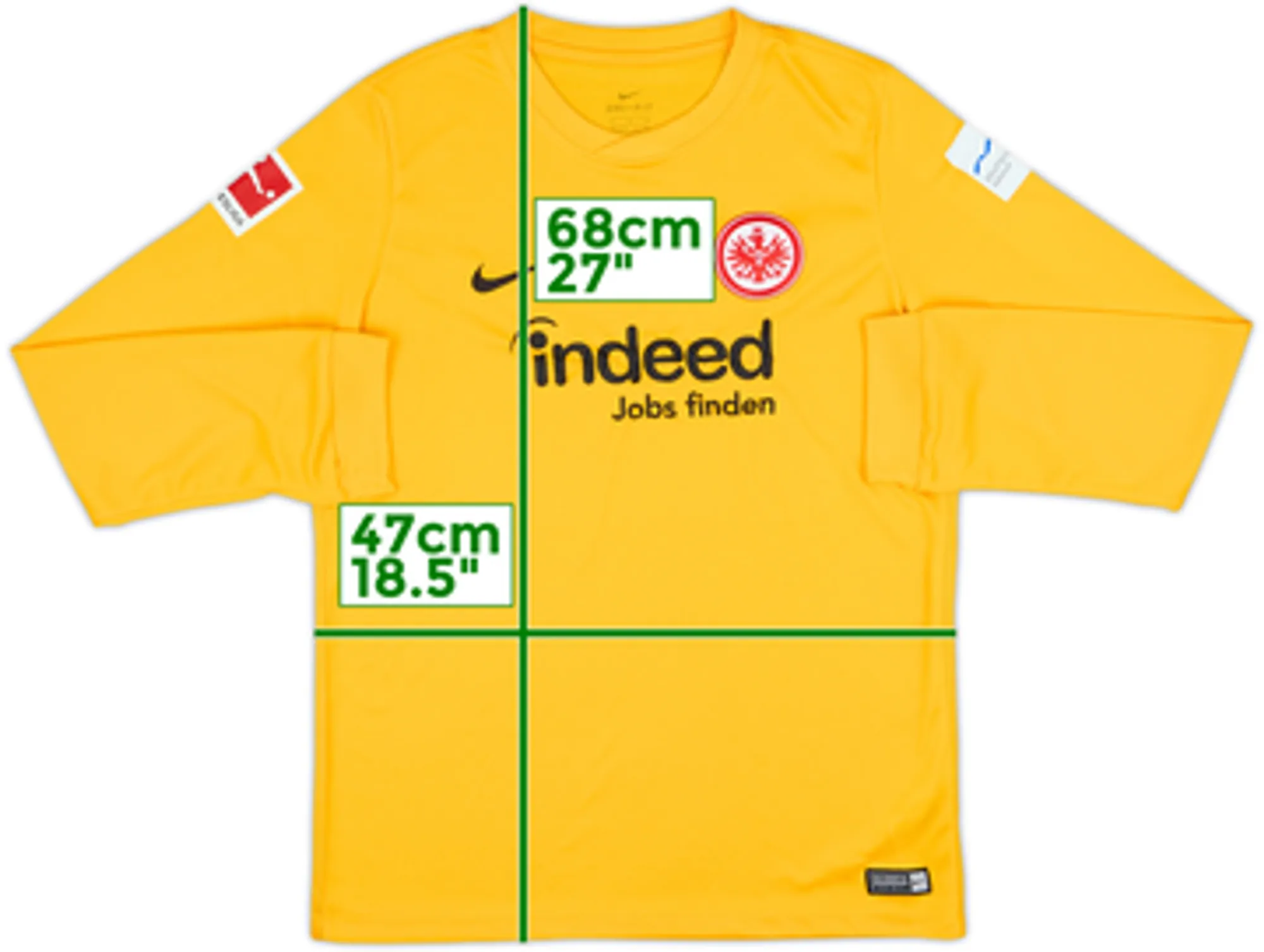 2016-17 Eintracht Frankfurt Third L/S Shirt - 10/10 - (XL.Boys)