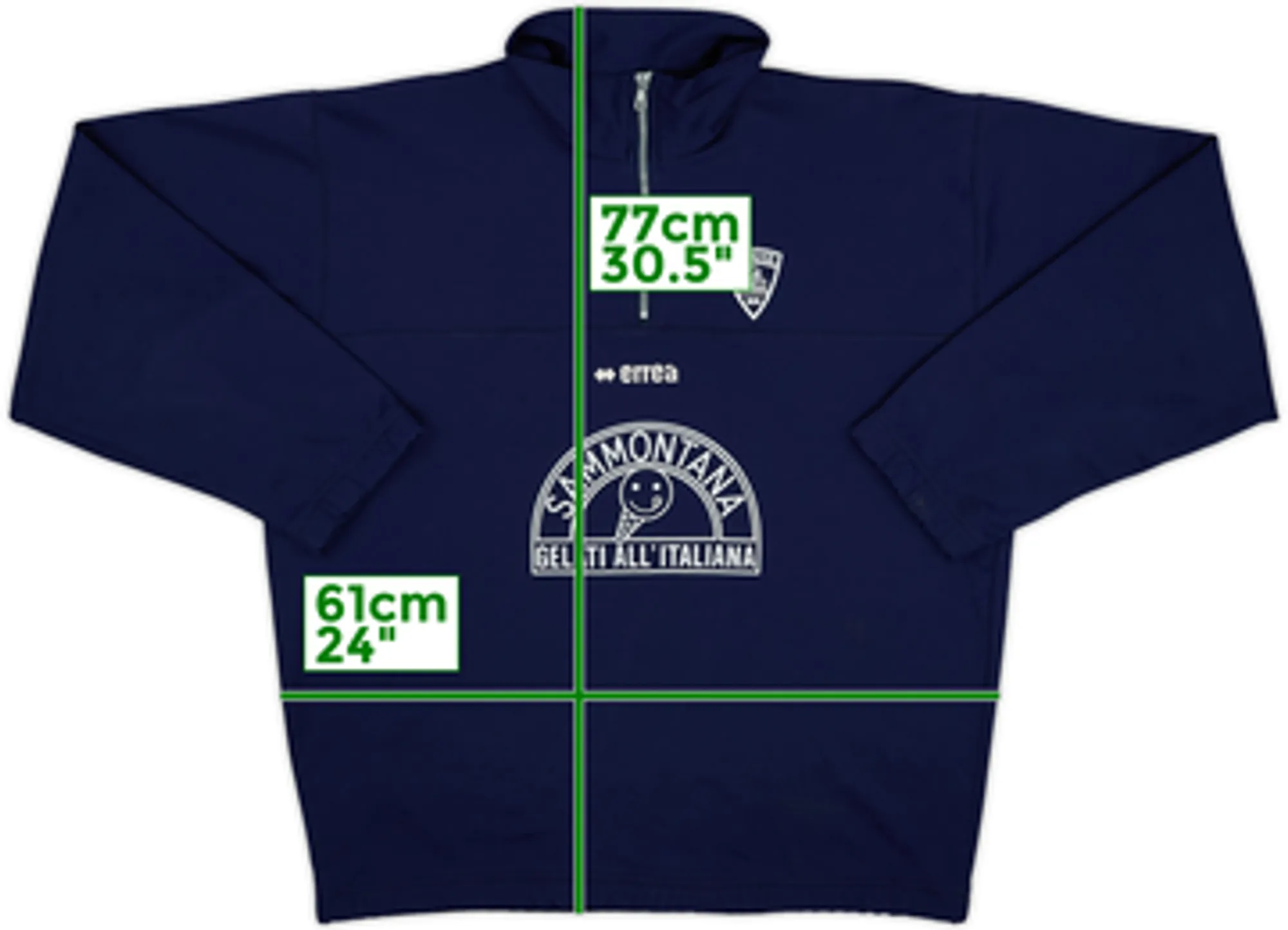 2002-03 Empoli Errea 1/4 Zip Drill Top - 8/10 - (XXL)