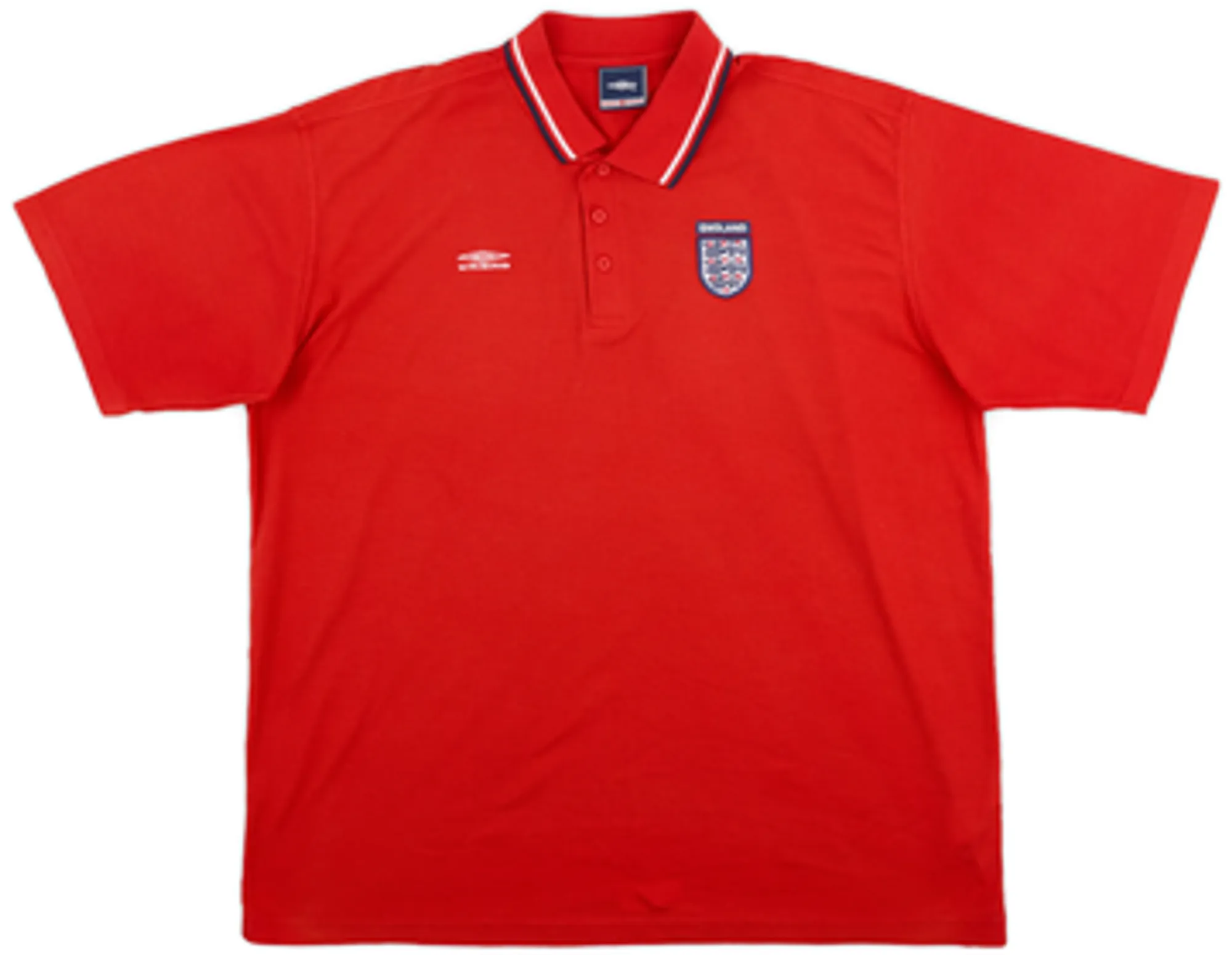 1990s England Umbro Polo Shirt - 9/10 - (XL)