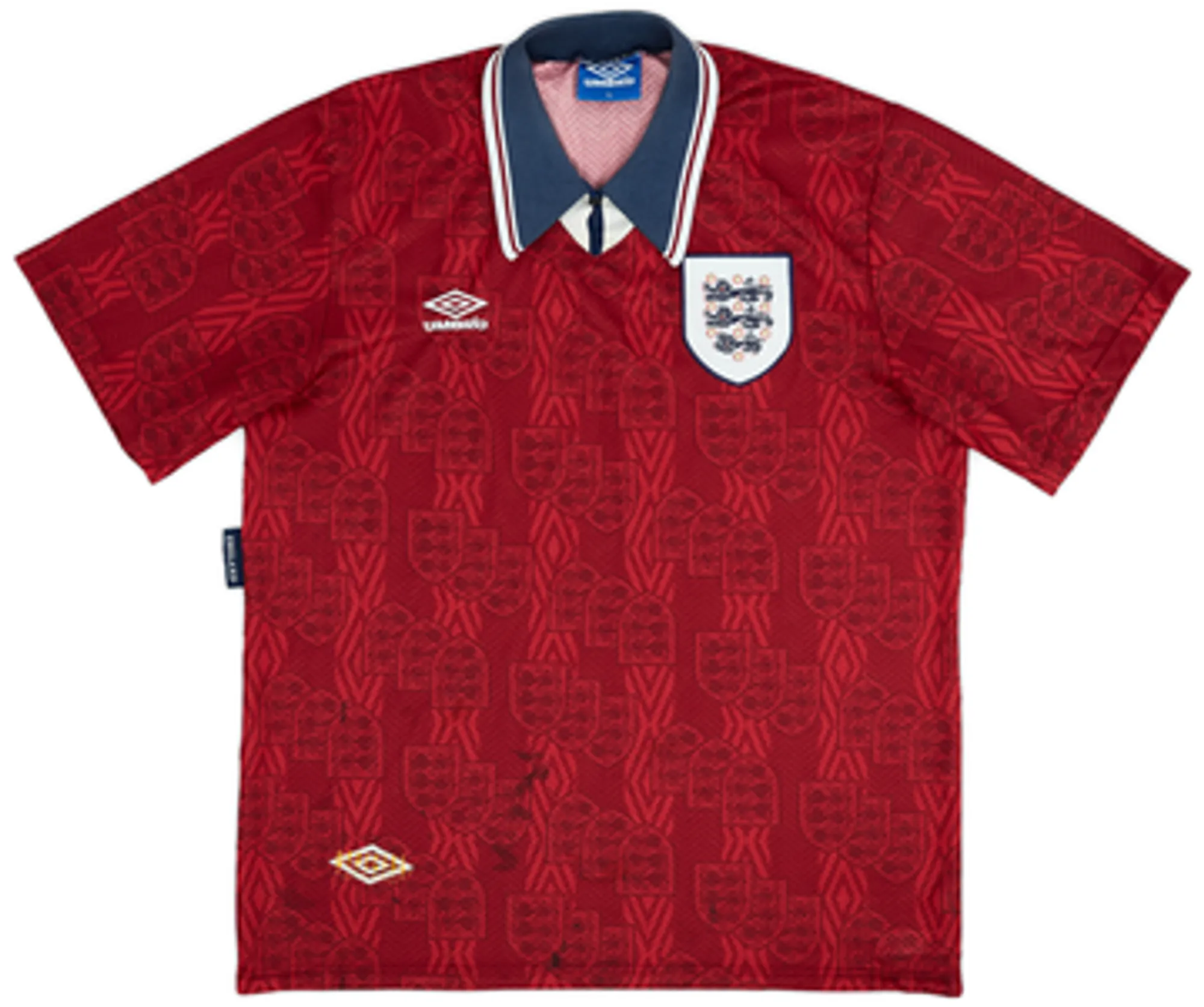 1993-95 England Away Shirt - 7/10 - (XL)