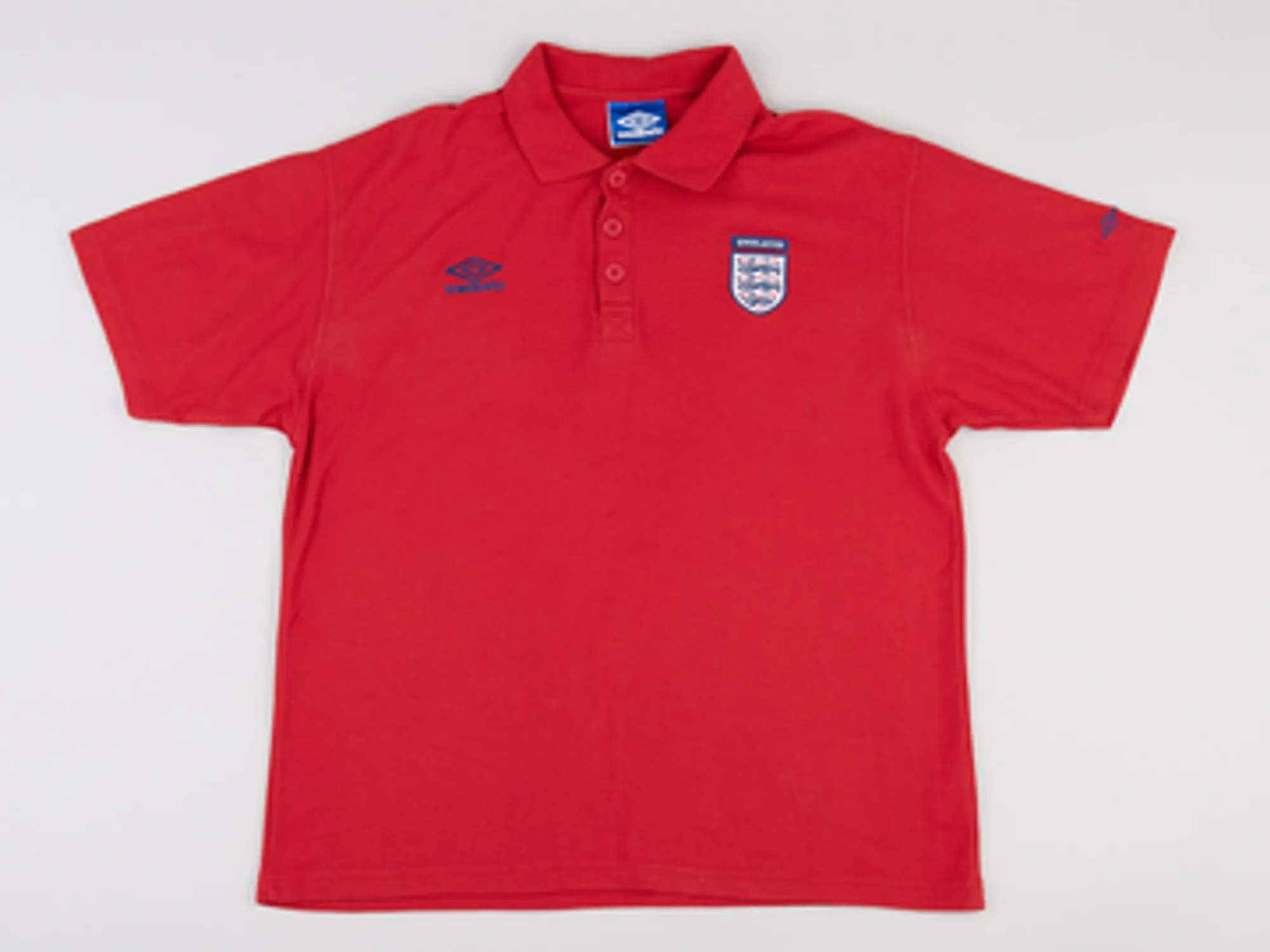 1990s England Umbro Leisure Polo - 6/10 - (XL)