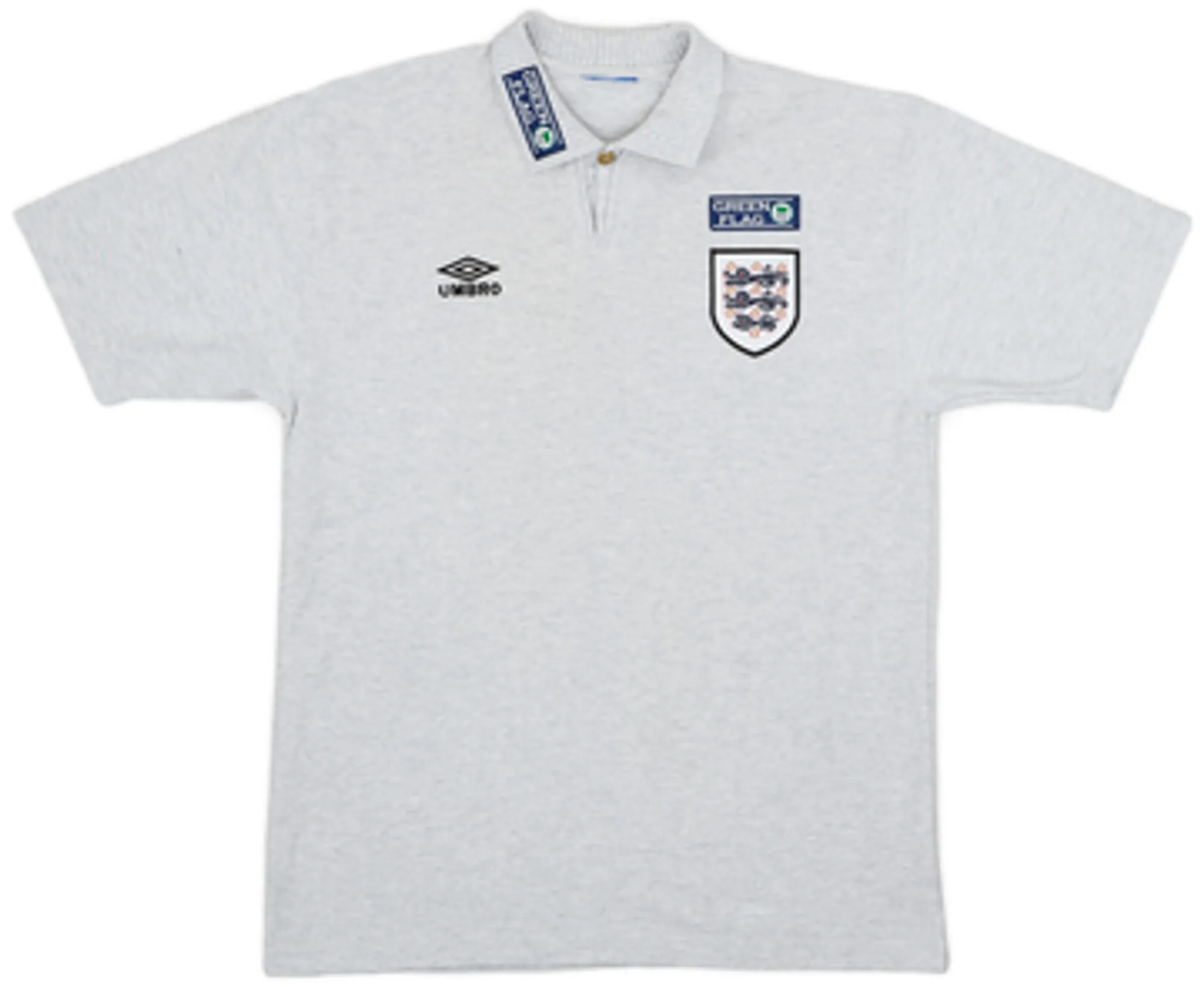 1990s England Umbro Polo Shirt - 8/10 - (XL)