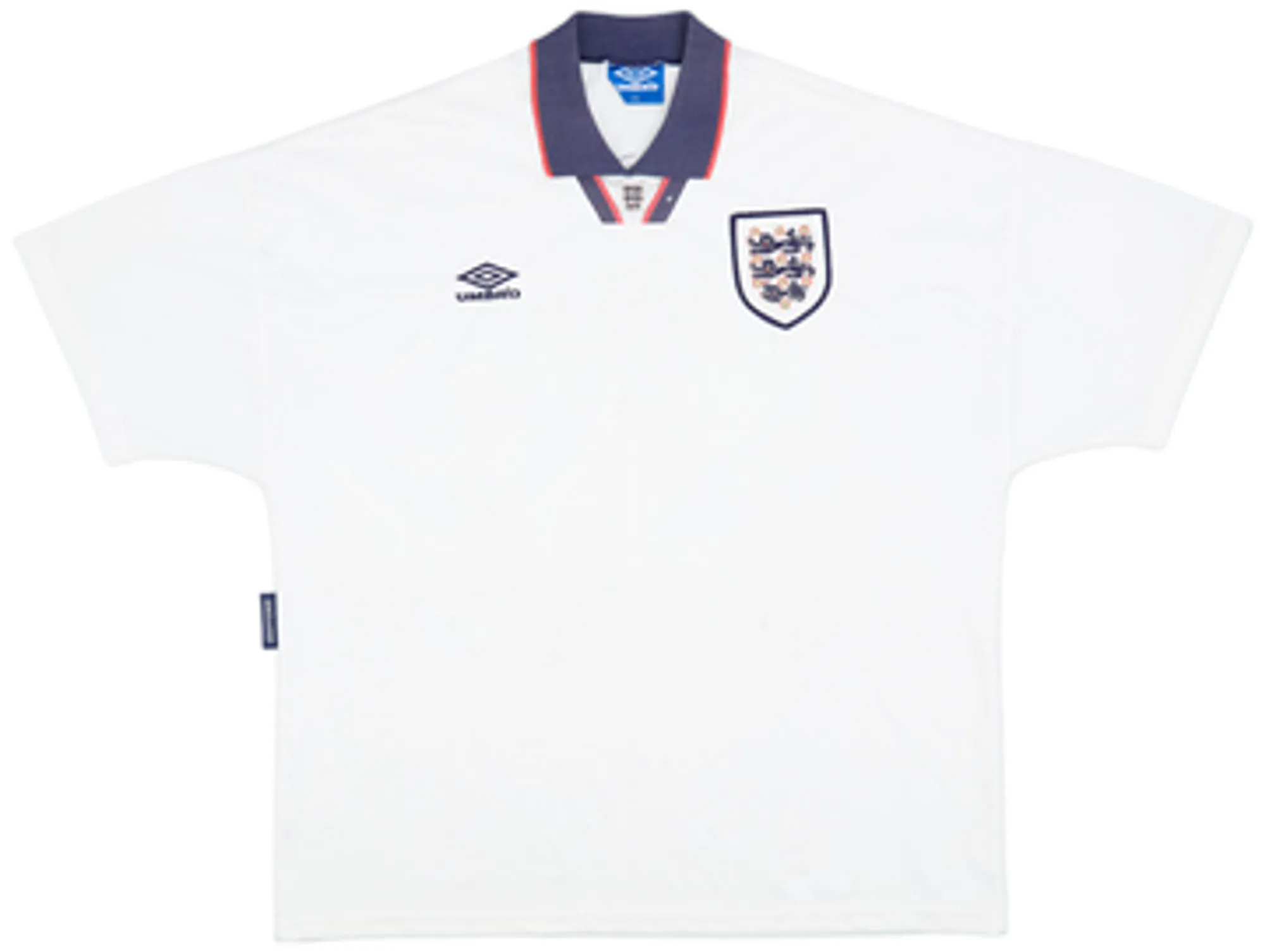 1993-95 England Home Shirt - 5/10 - (XL)