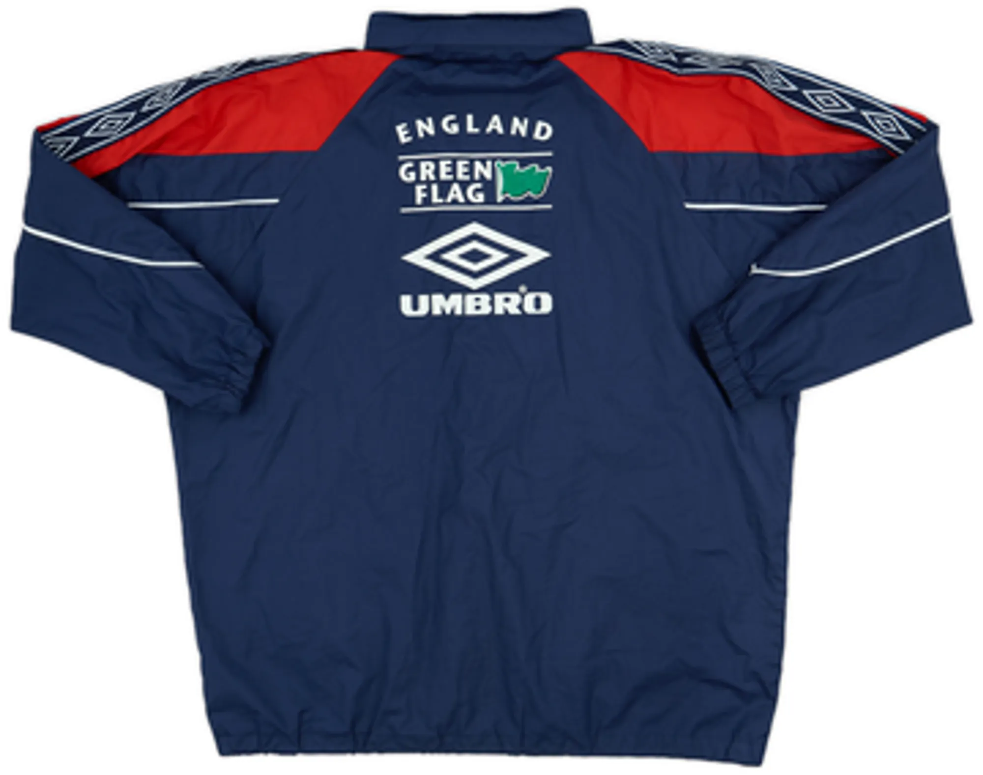 1995-97 England Umbro Hooded Rain Jacket - 8/10 - (XL)