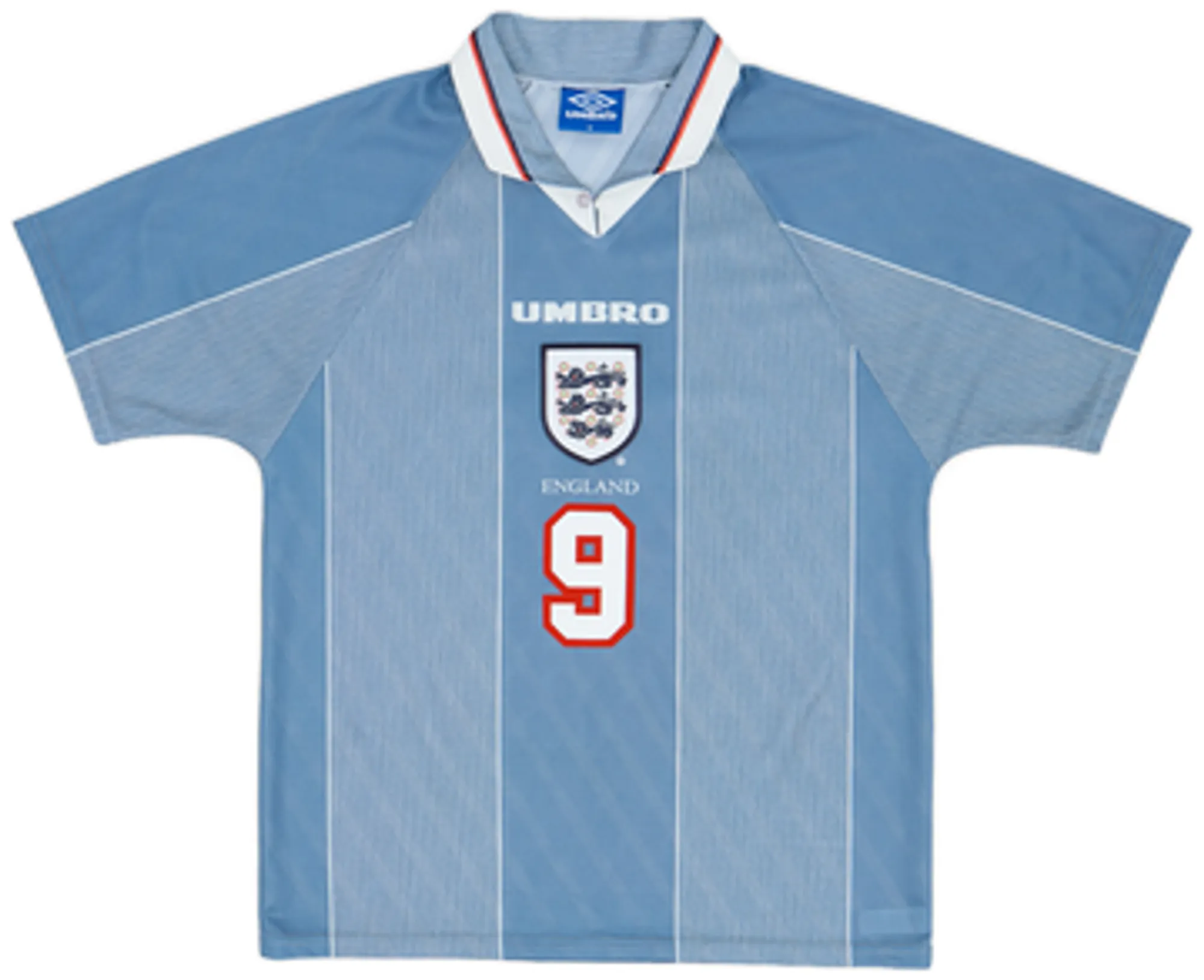 1996-97 England Away Shirt Shearer #9 - 9/10 - (L)