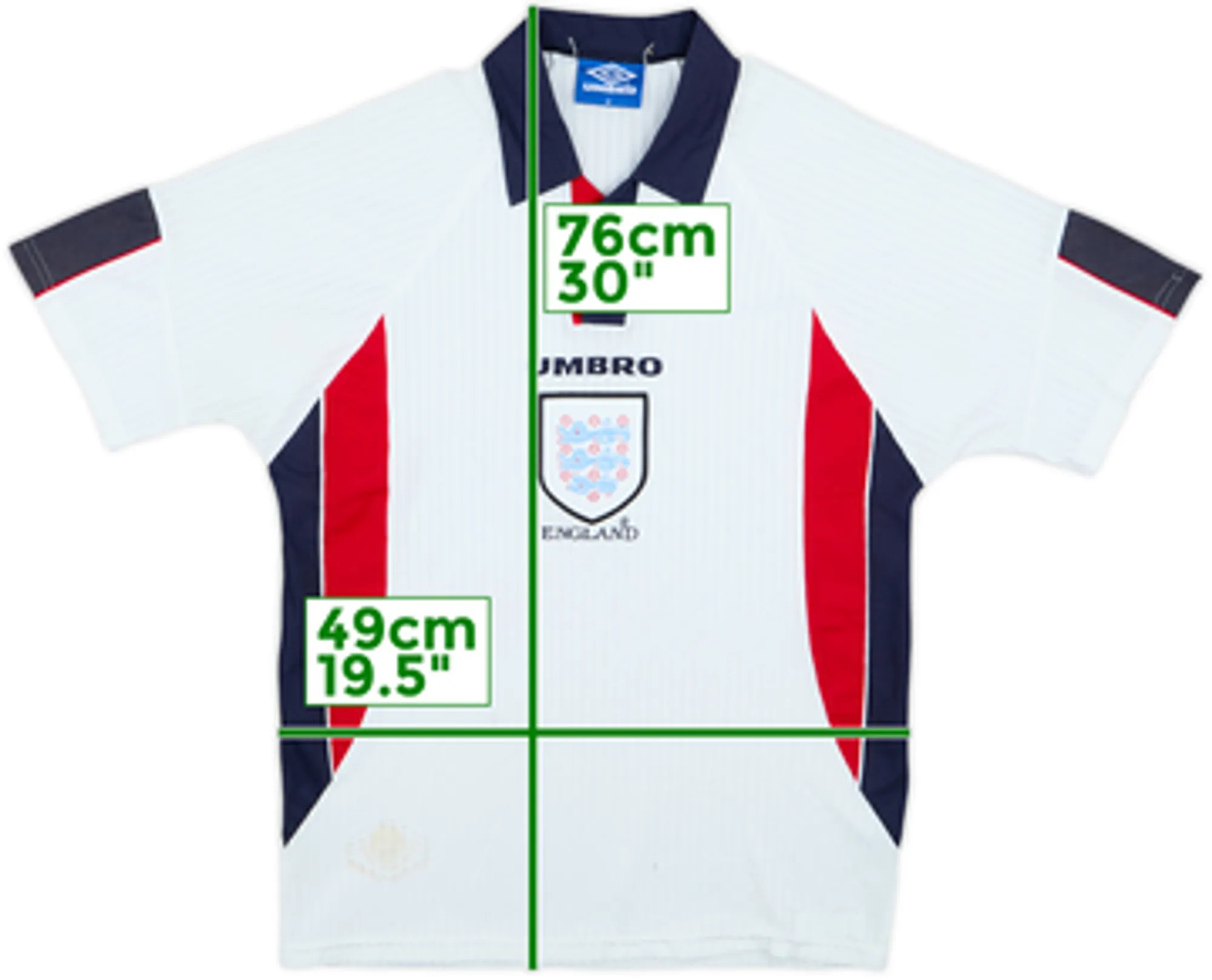 1997-99 England Home Shirt - 4/10 - (XL)