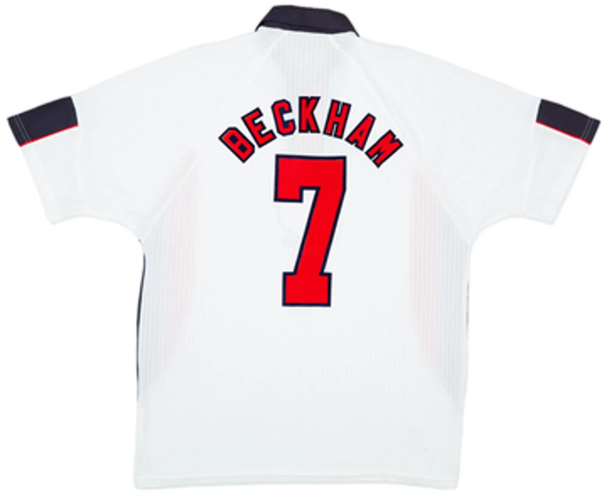 1997-99 England Home Shirt Beckham #7EL