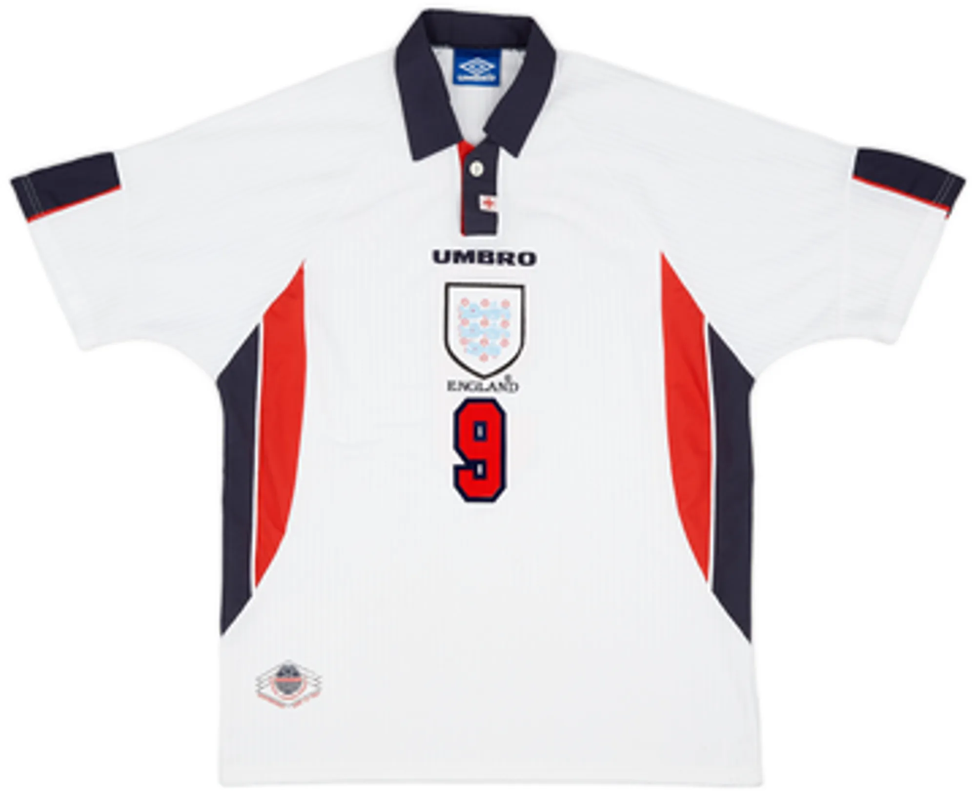 1997-99 England Home Shirt Shearer #9 - 6/10 - (L)