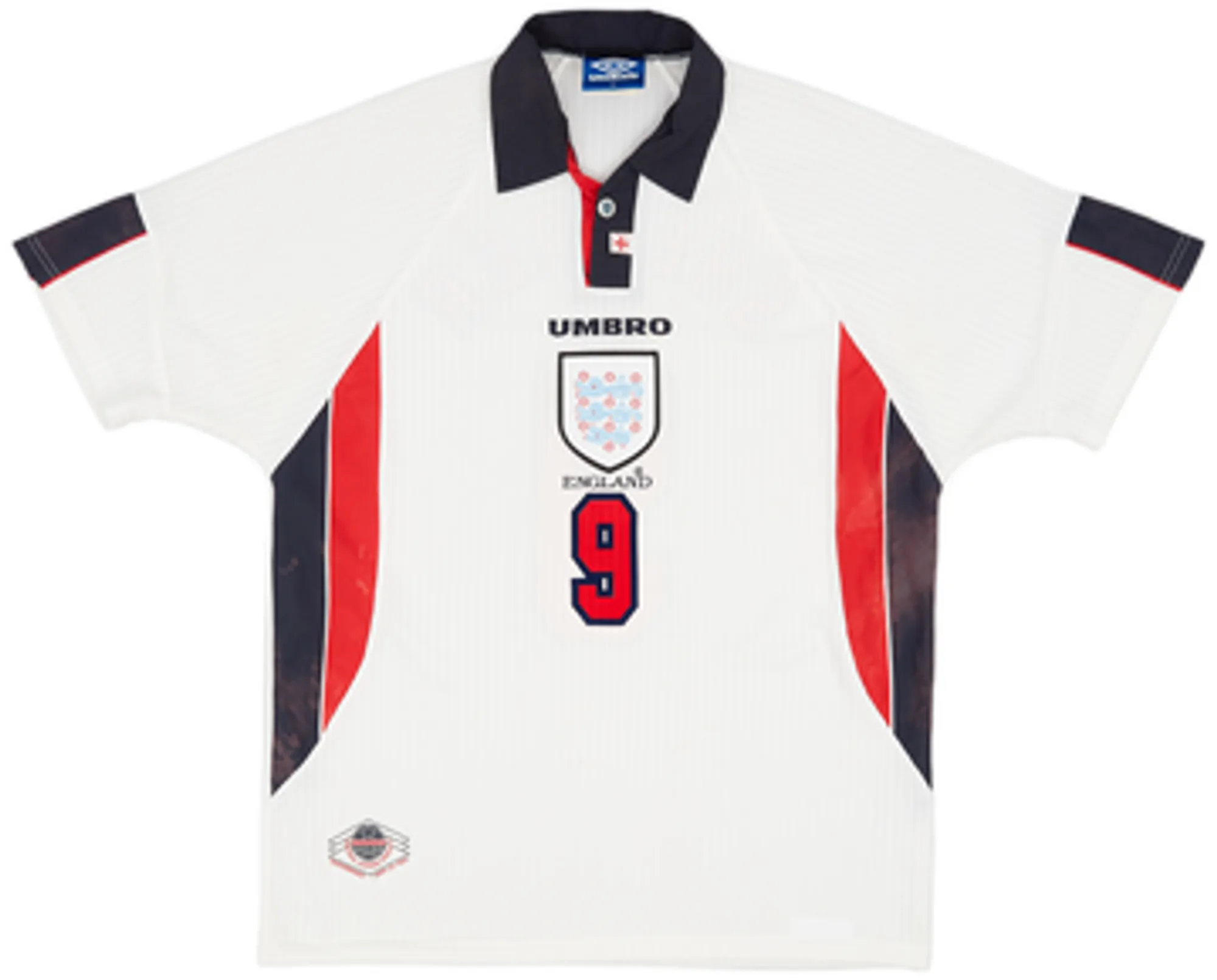 1997-99 England Home Shirt Shearer #9 - 5/10 - (M)