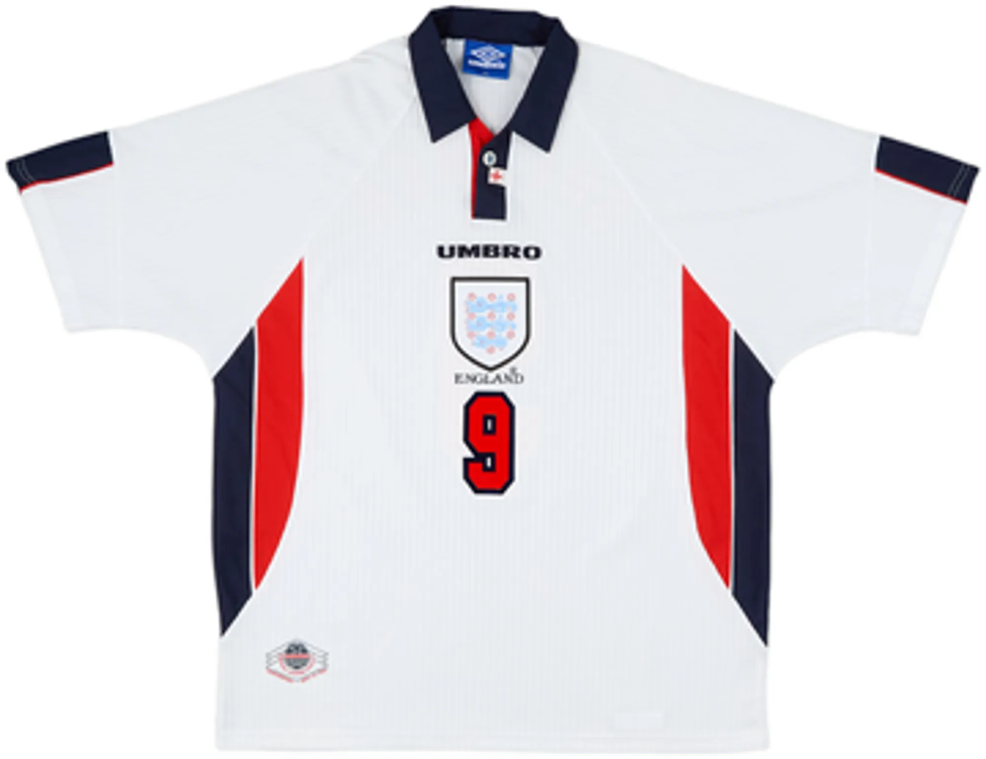 1997-99 England Home Shirt Shearer #9 - 9/10 - (XXL)