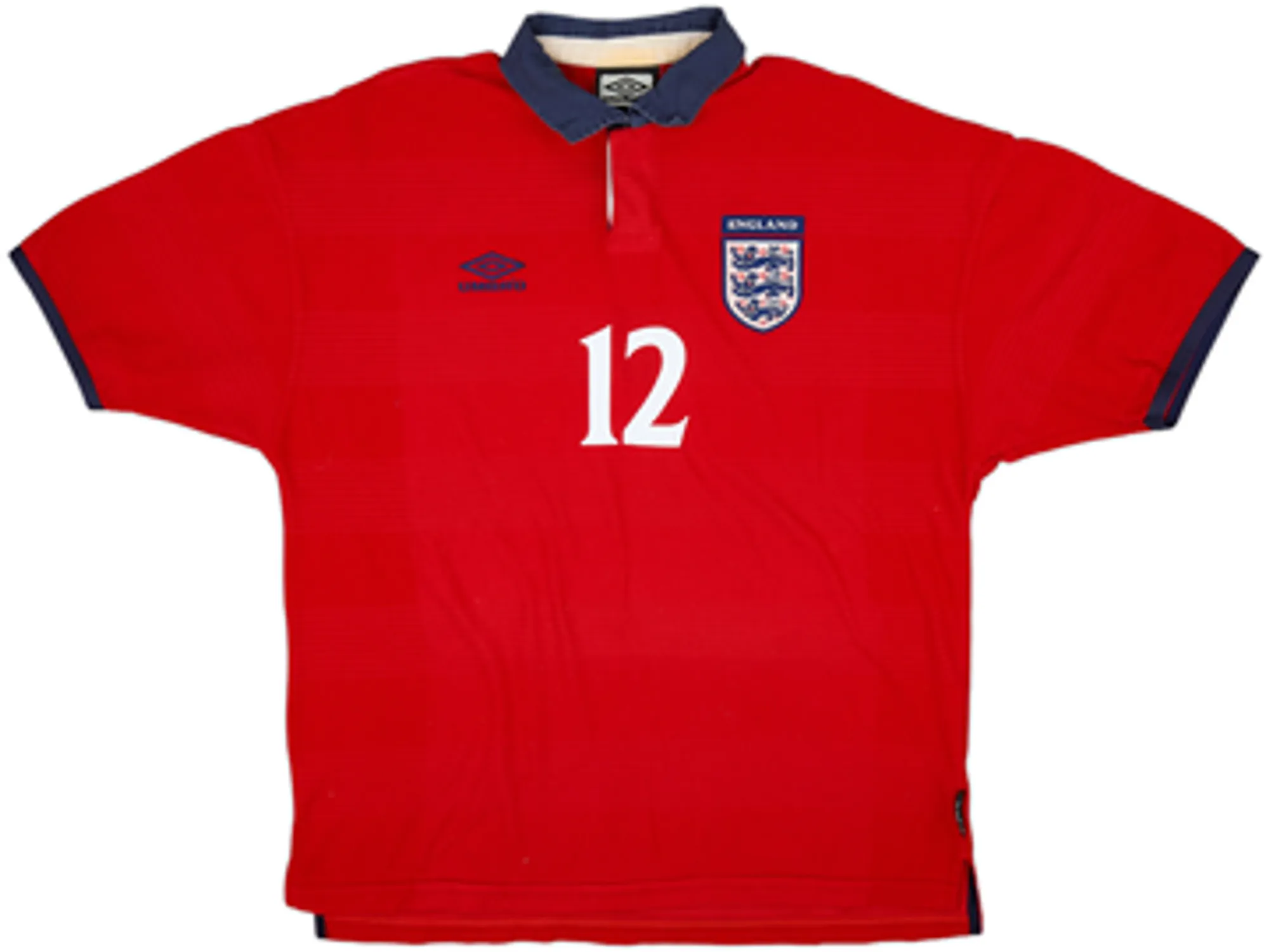 1999-01 England Away Shirt Southgate #12 - 6/10 - (XL)