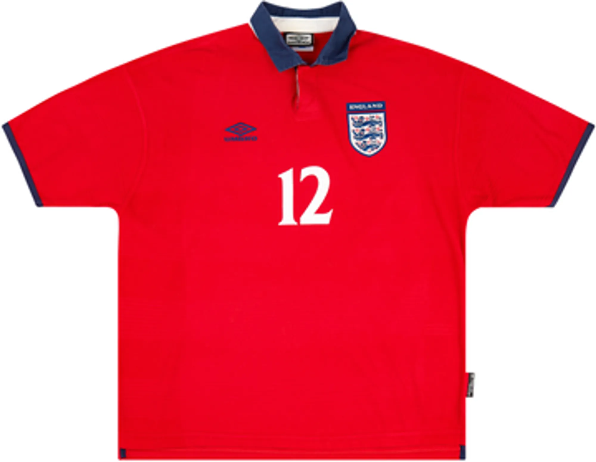1999-01 England Away Shirt Southgate #12 - 9/10 - (XL)