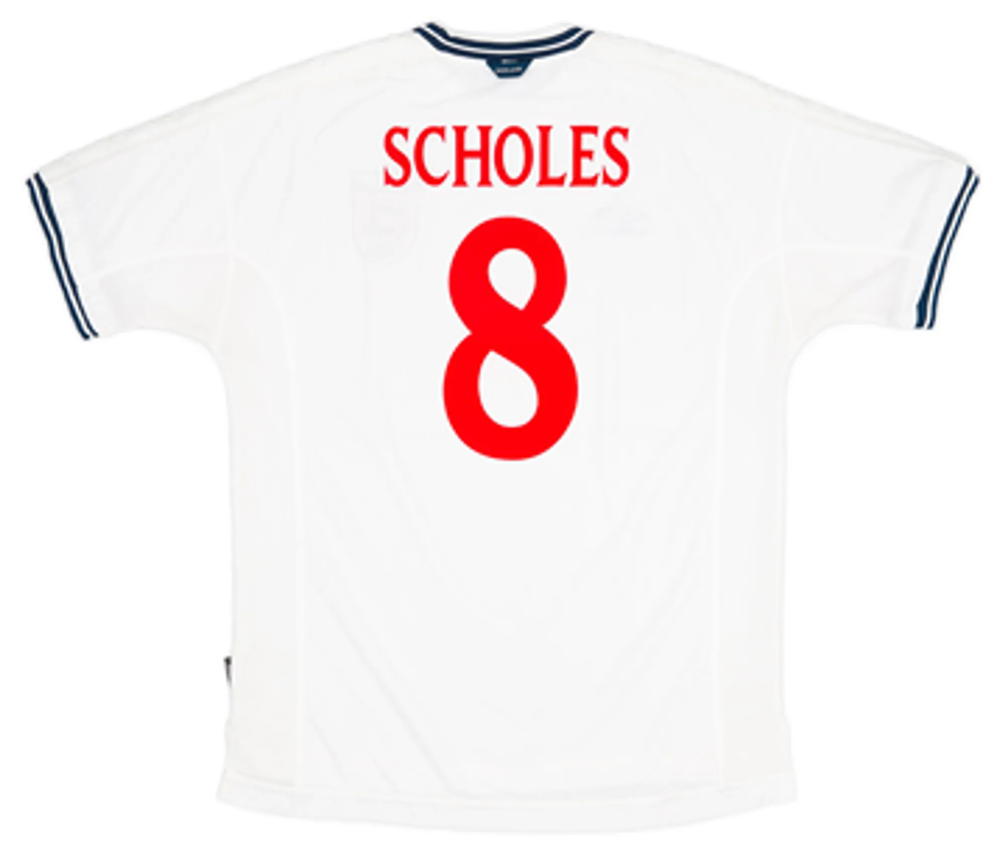1999-01 England Home Shirt Scholes #8EL