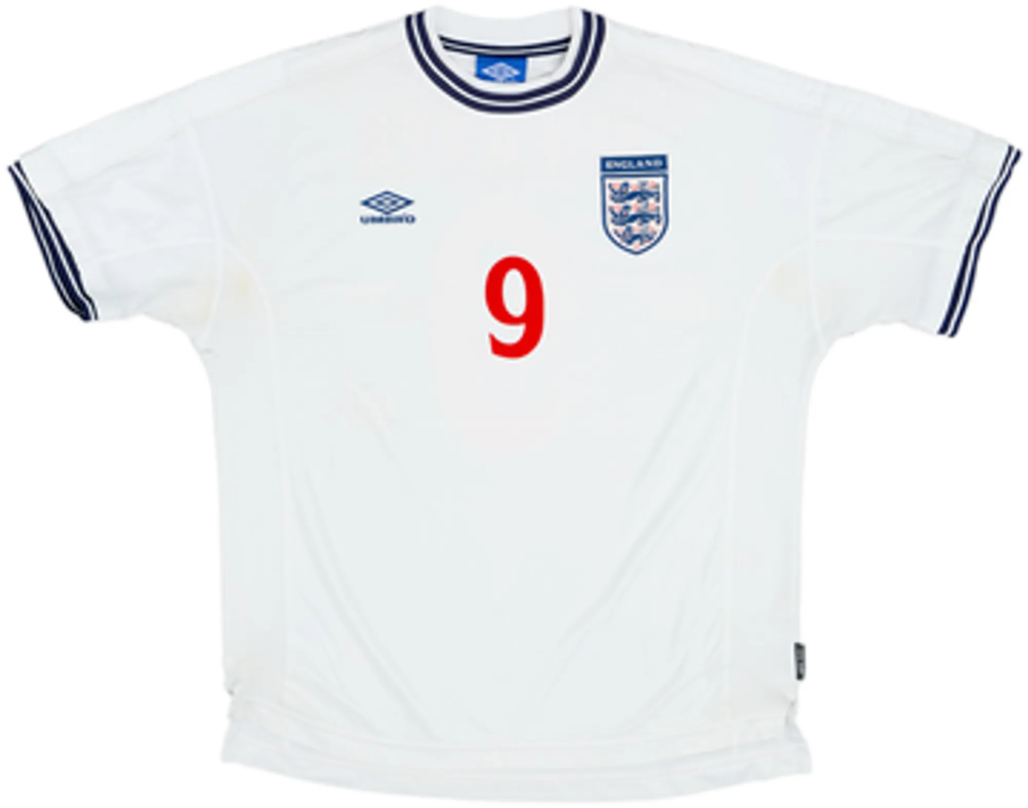 1999-01 England Home Shirt Shearer #9 - 8/10 - (XL)