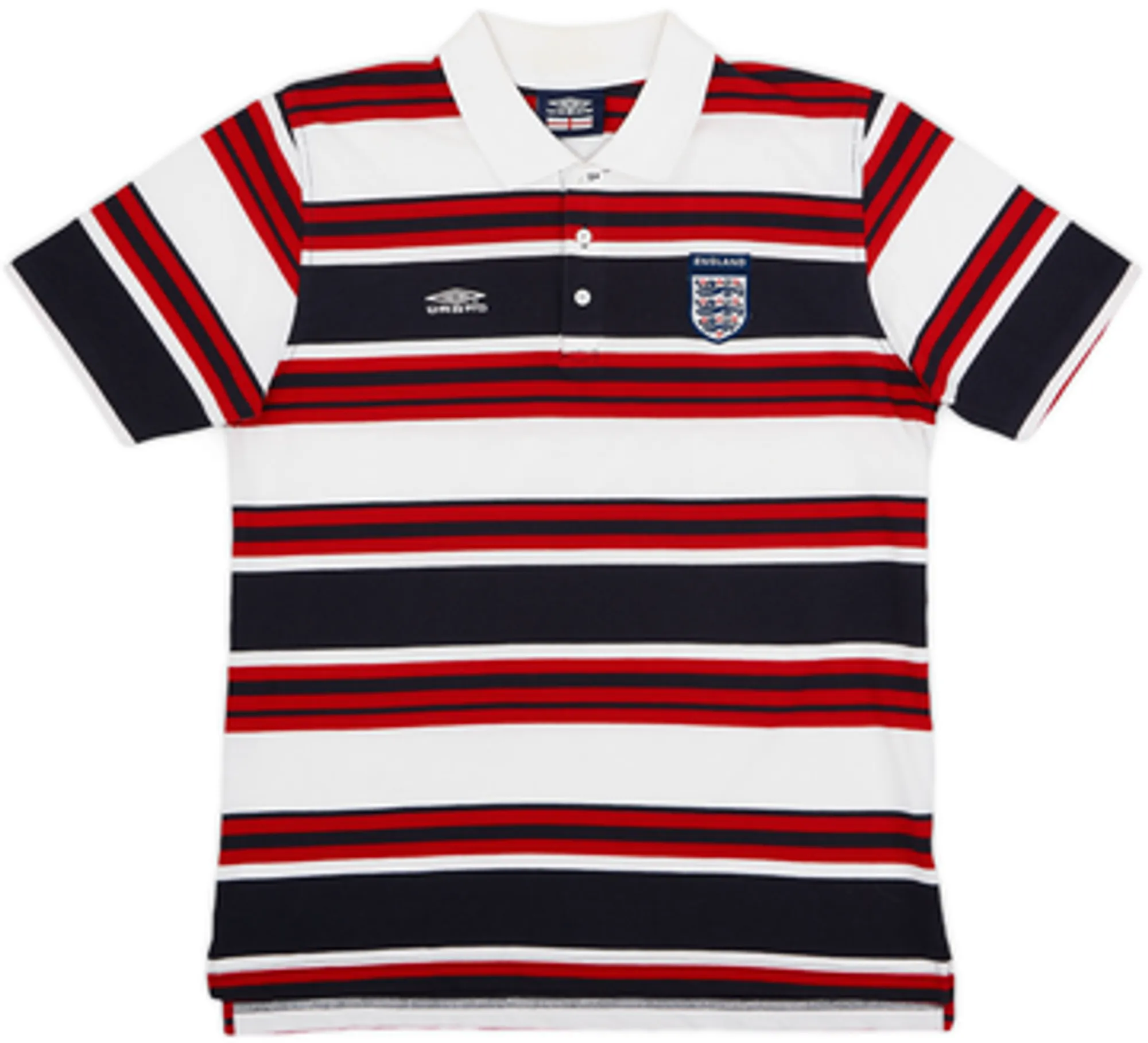 2001-02 England Umbro Polo Shirt - 8/10 - (L)